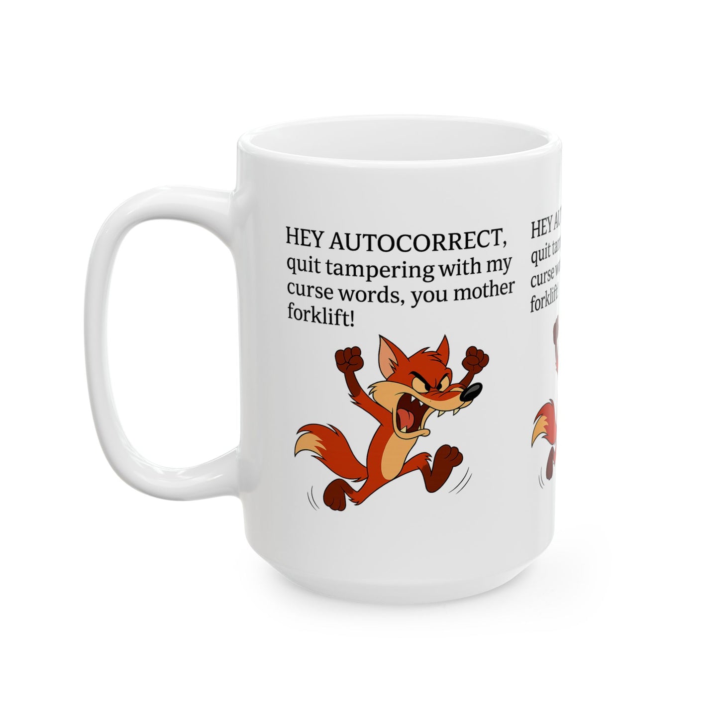 Funny Autocorrect Ceramic Mug, Gift for Friends, Cute Coffee Mug, Office Humor Cup, Quirky Tea Mug, Playful Kitchen Decor