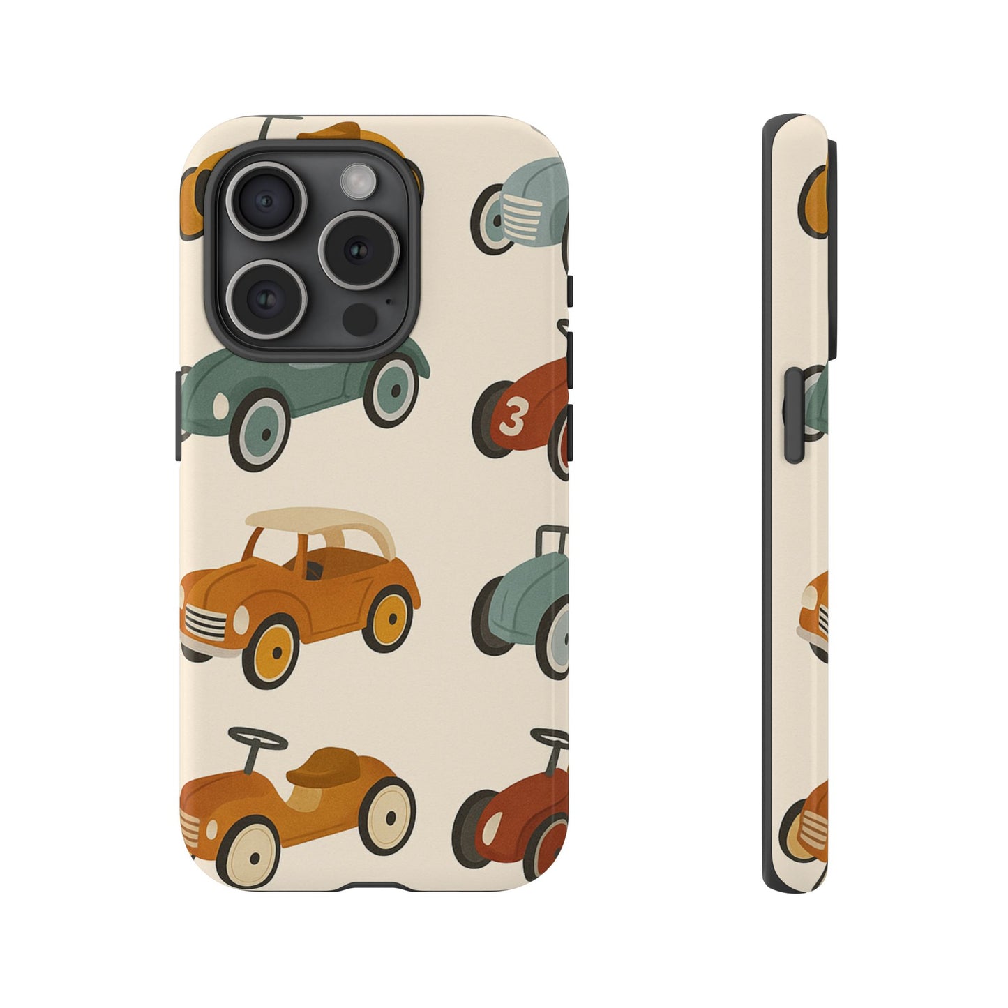 Vintage Car Phone Case, Tough Cases, Kids Gift, Car Lover Accessory, Retro Style, Phone Protection, Unique Design, pedal cars