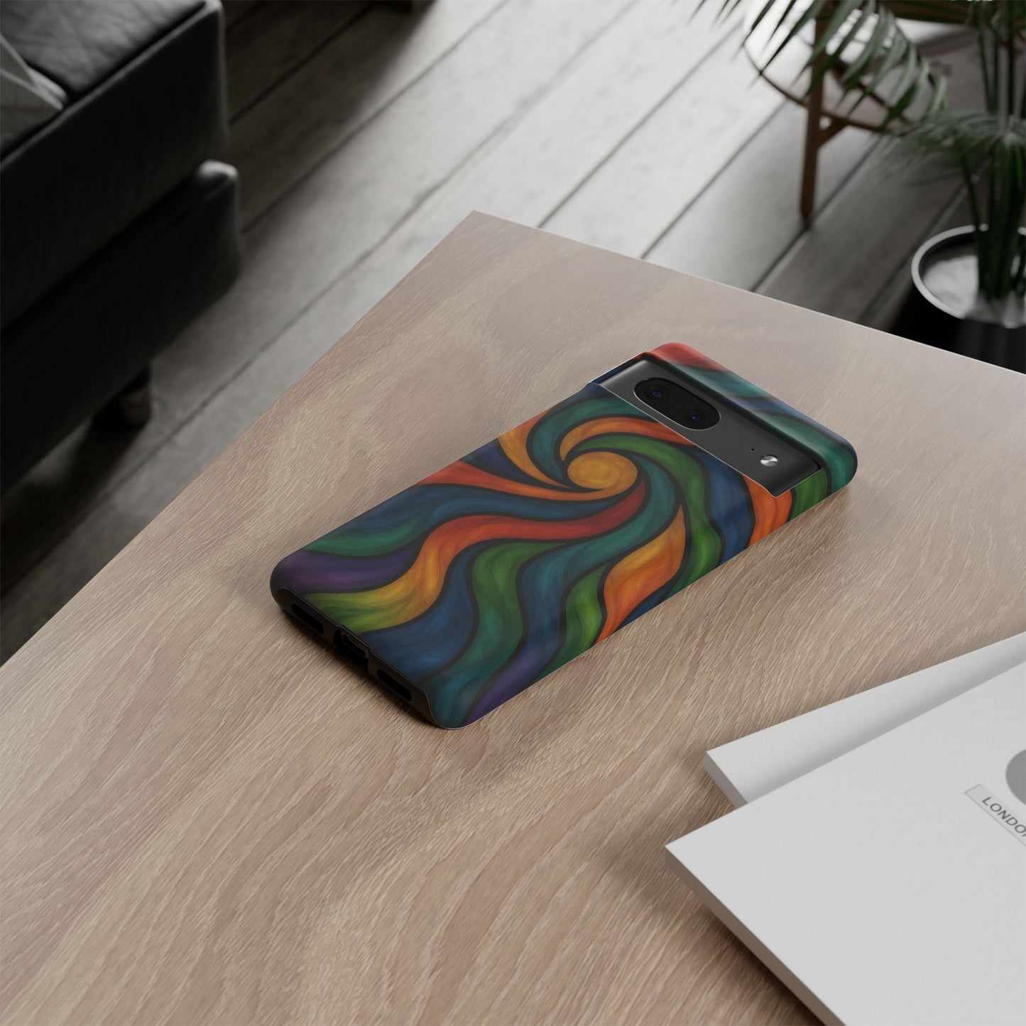 Colorful Swirl Phone Case | Tough Cases, Vibrant Design, Gift for Art Lovers, Funky Case, Unique Phone Accessories