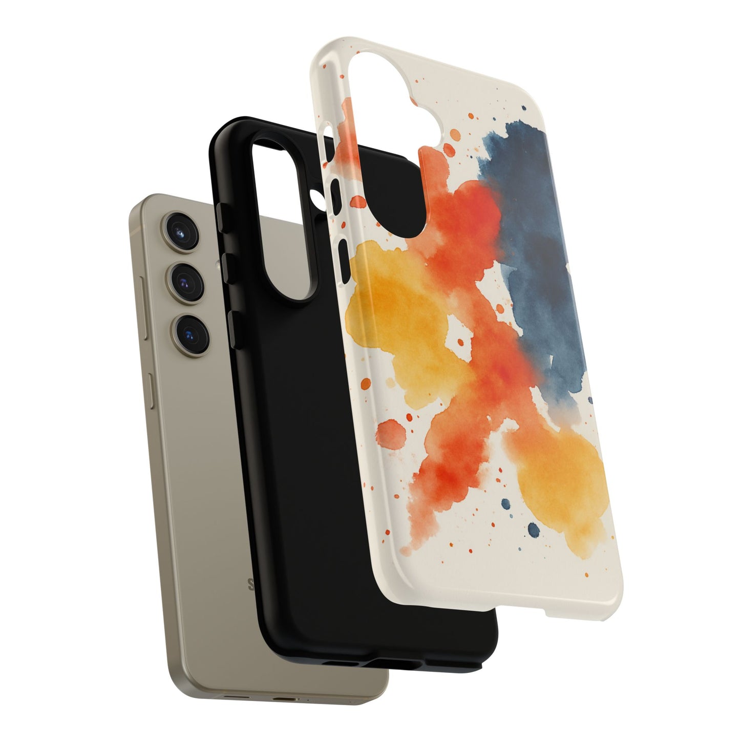 Watercolor Phone Case - Abstract Design, Tough Cases for Men & Women, Stylish Gift, Artistic Accessory for All Occasions