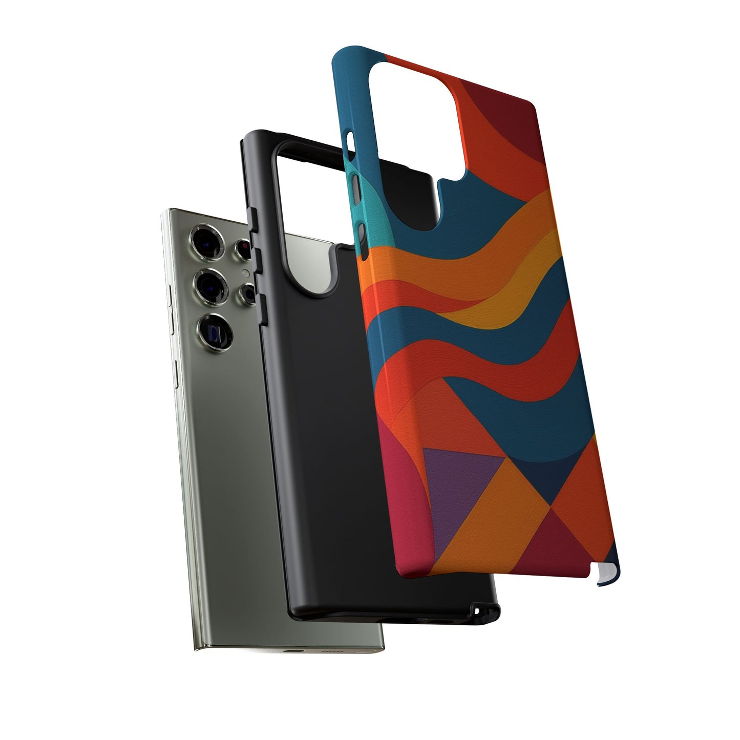 Vibrant Phone Case, Abstract Design Cover, Tough Cases for All Occasions, Stylish Gift for Tech Lovers, Modern Phone Accessories