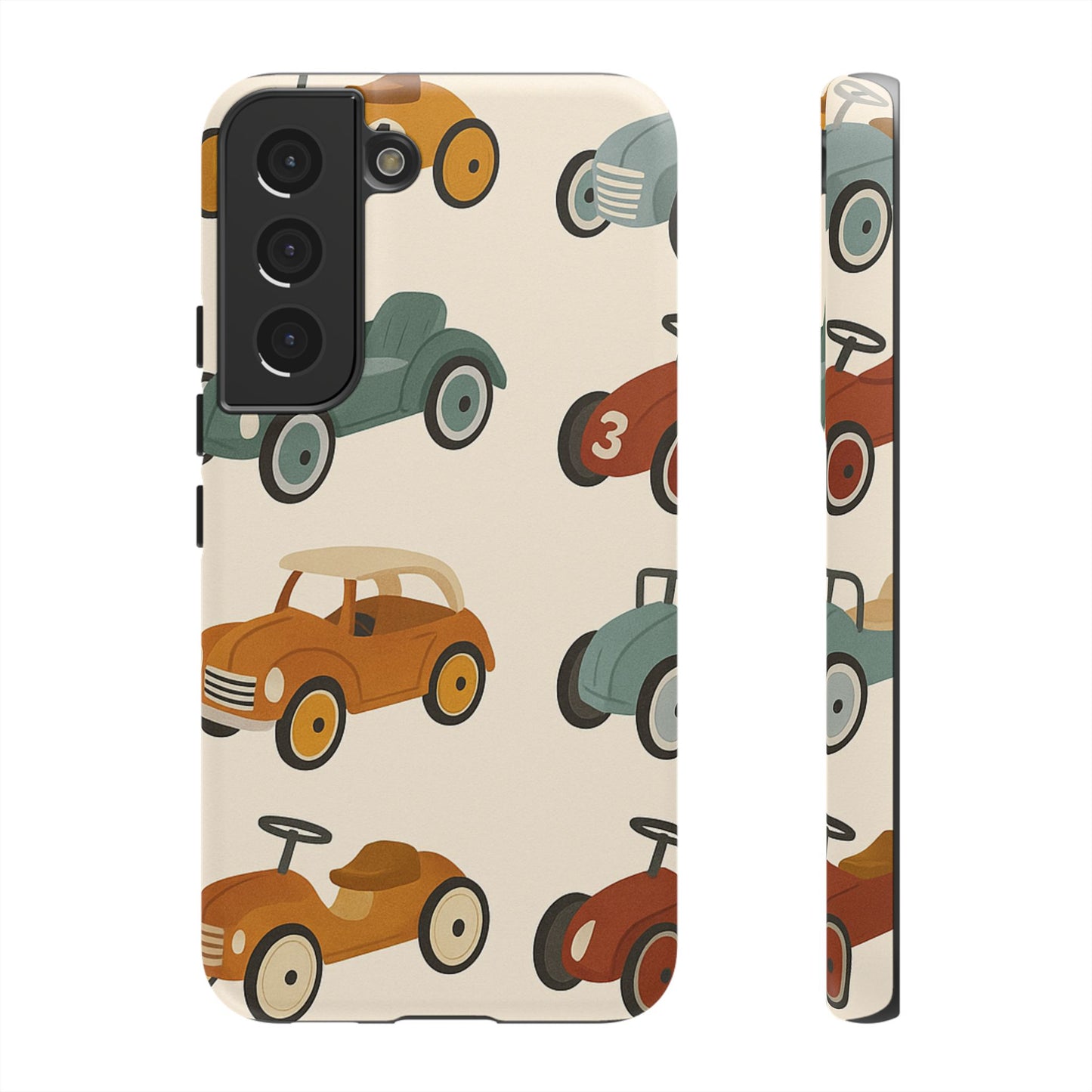 Vintage Car Phone Case, Tough Cases, Kids Gift, Car Lover Accessory, Retro Style, Phone Protection, Unique Design, pedal cars