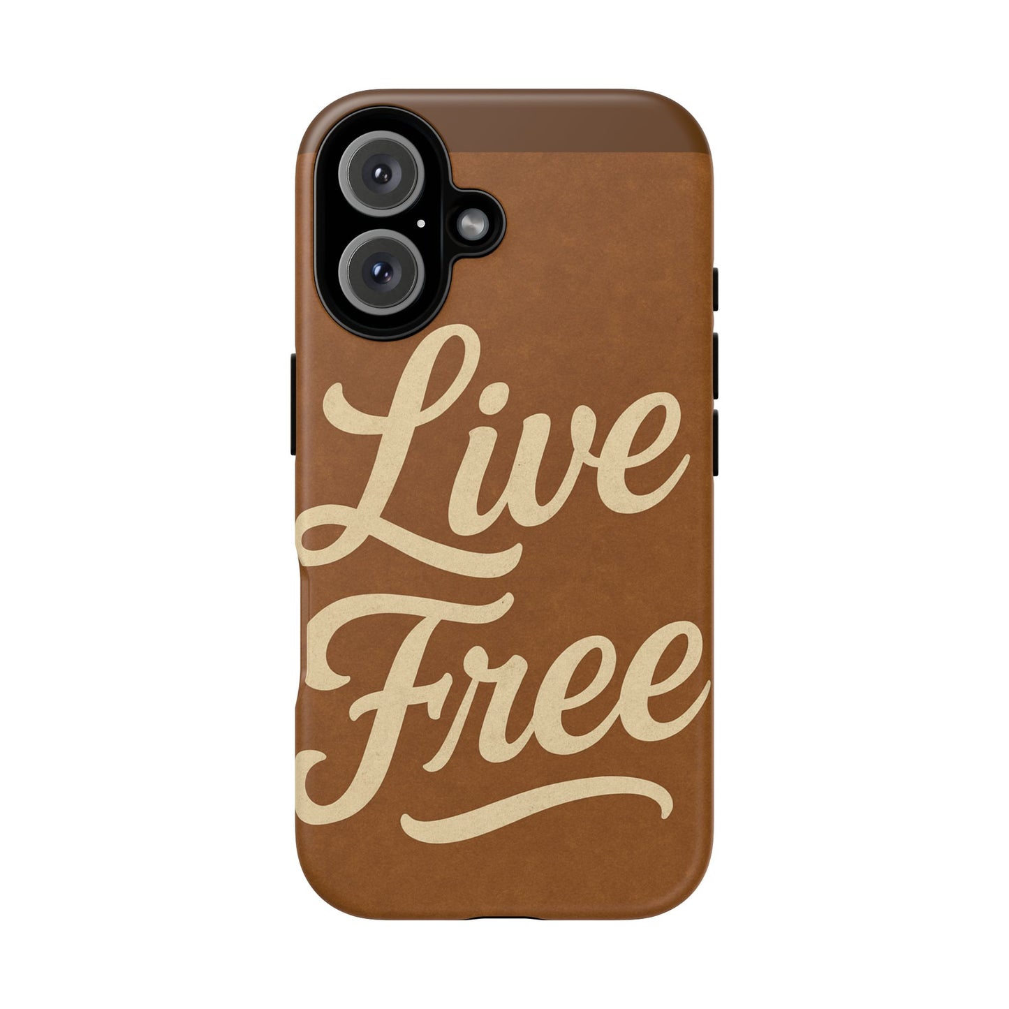 Live Free Phone Case, Tough Cases, Inspirational Phone Accessories, Gift for Adventurers, Customizable Design, Unique Tech Gifts
