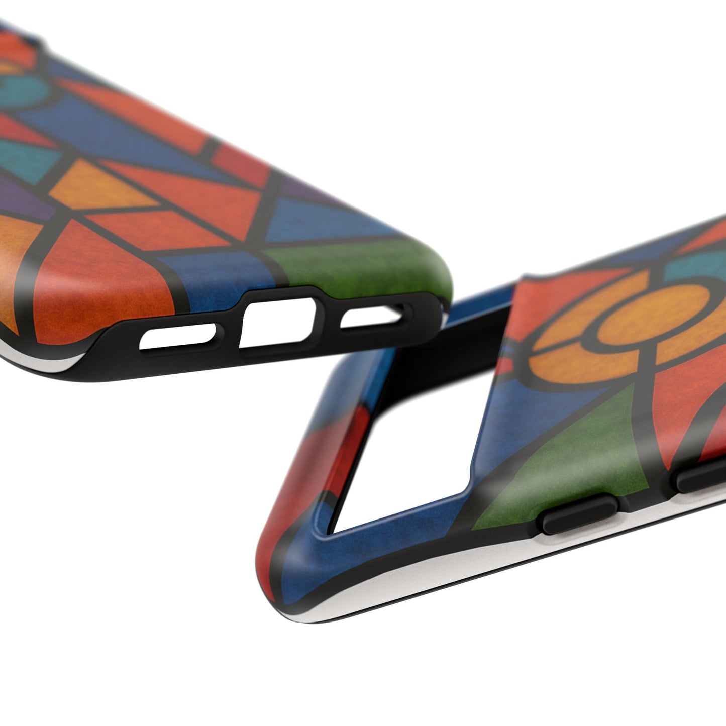 Colorful Stained Glass Phone Case, Artistic Phone Cover, Vibrant Protective Case, Unique Gift for Art Lovers, Stylish Smartphone Accessory