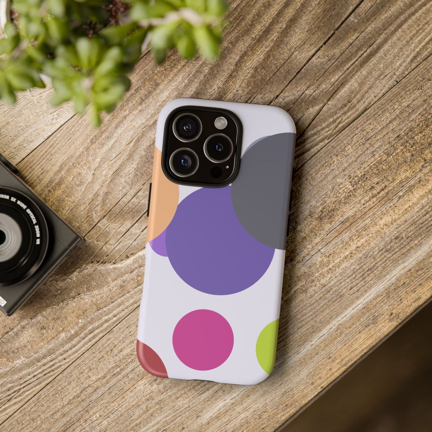 Colorful Geometric Phone Case, Bold Protective Cover for iPhone, Unique Gift for Trendy Teens, Fun Customizable Cases, Modern Design