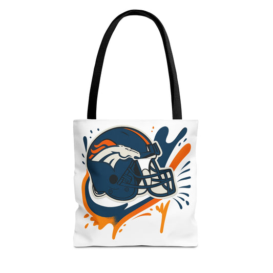 Denver Broncos Sports Tote Bag, Game Day Tote, Football Fan Gift, NFL Accessories, Team Spirit Bag, AOP Design
