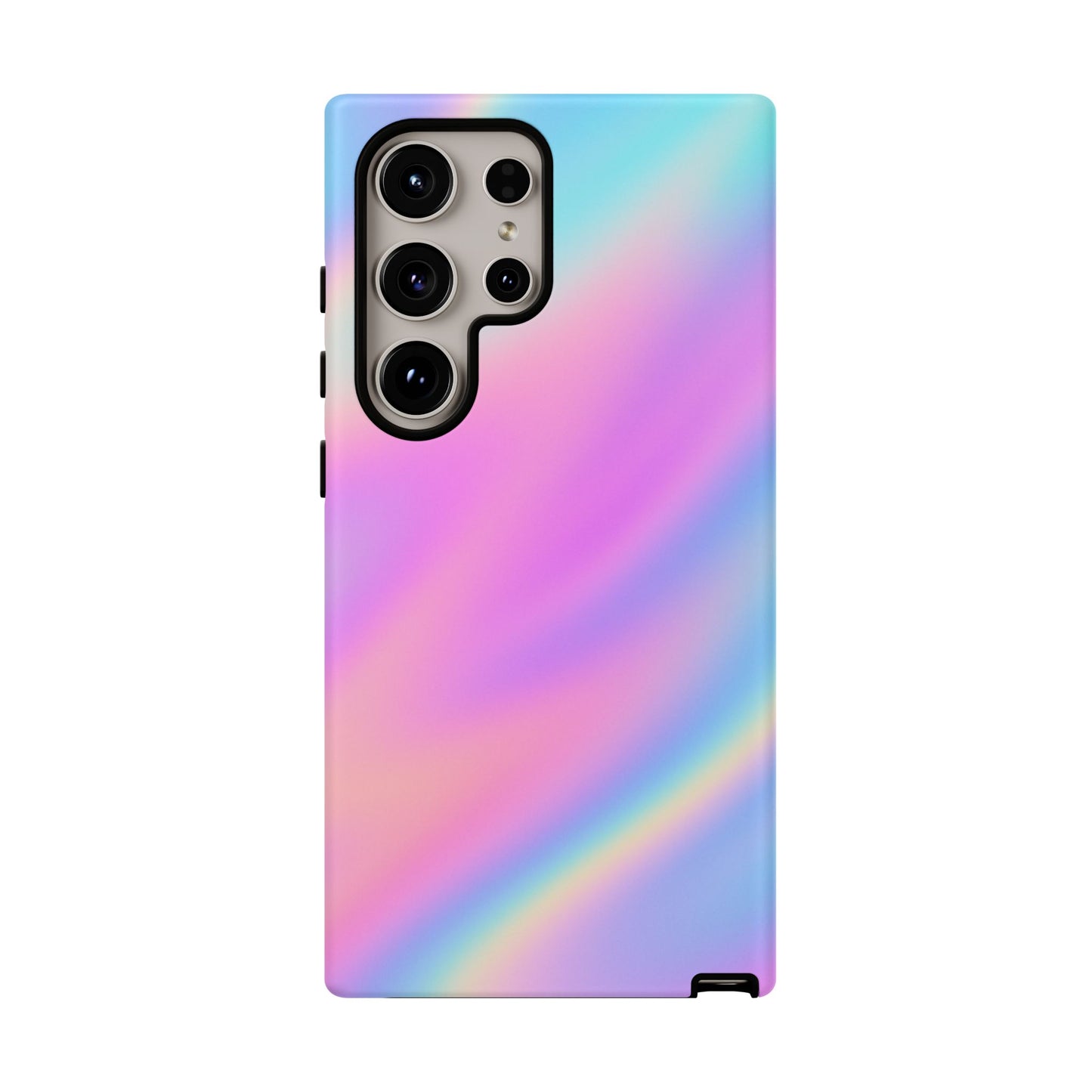 Colorful Holographic Phone Case, Tough Cases for iPhone, Trendy Phone Cover, Unique Gift for Her, Pastel Phone Accessory