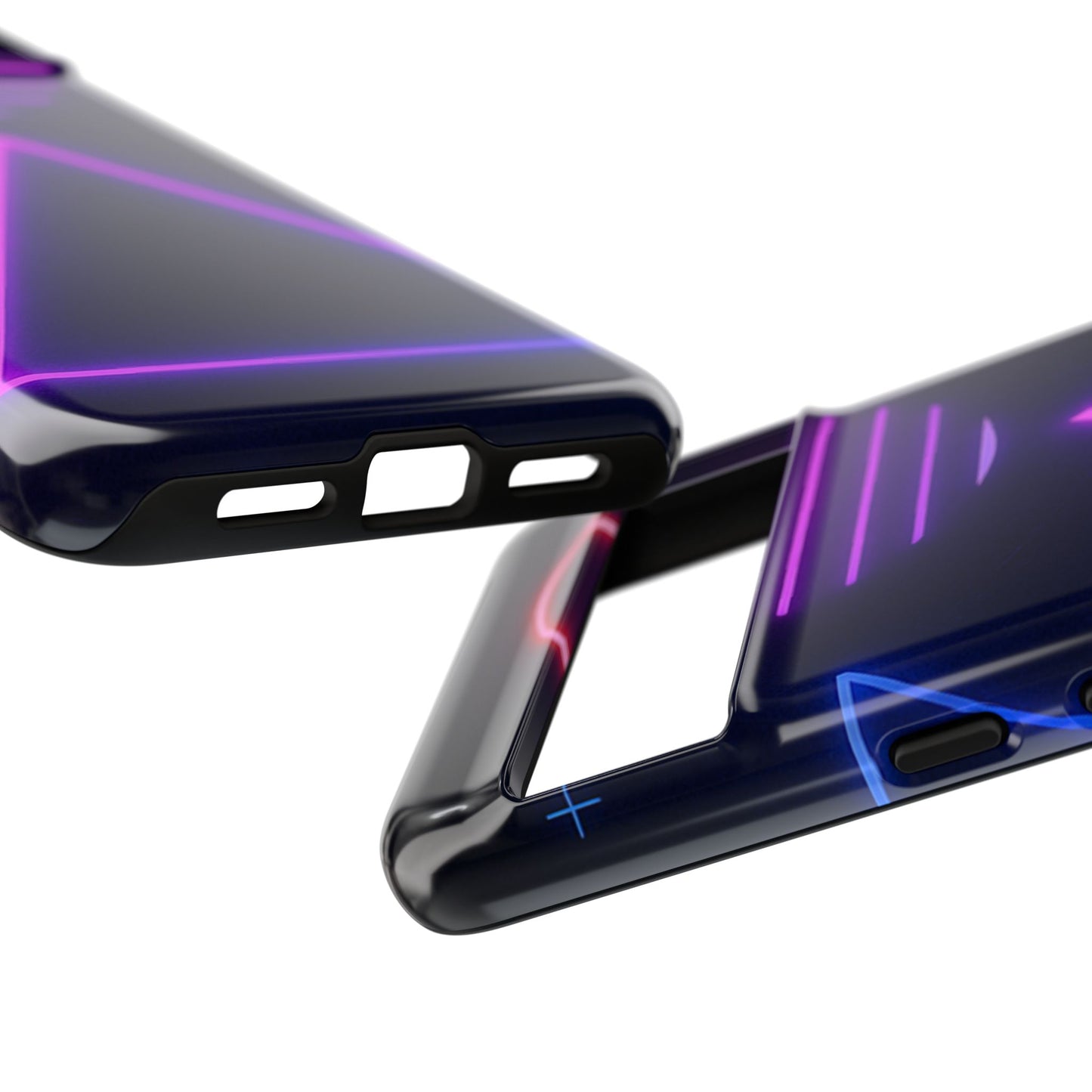 Retro Neon Phone Case, Tough Cases for iPhone, 80s Aesthetic Phone Cover, Abstract Neon Design, Gift for Tech Lovers