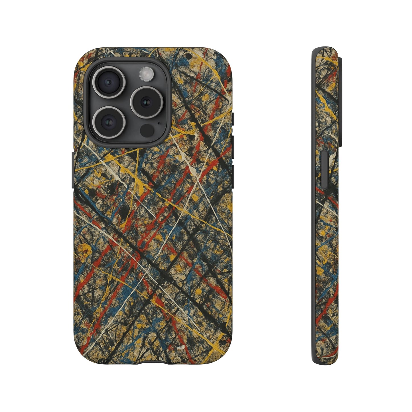 Tough Cases Phone Case - Bold Abstract Design, Stylish Mobile Cover, Unique Gift for Him/Her, Durable Accessory, Trendy Protection