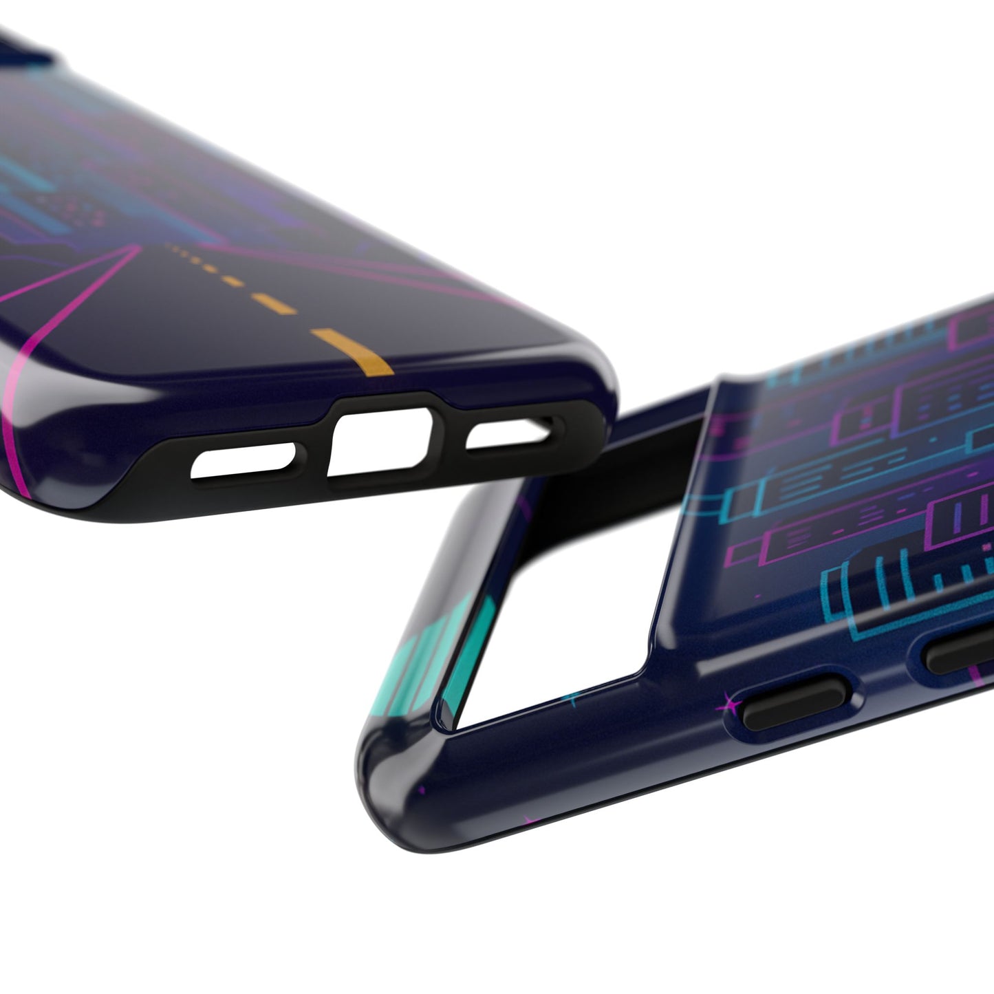 Cityscape Phone Case, Tough Cases, Urban Style, Nighttime Vibe, Phone Cover, Gift for City Lovers, Modern Design