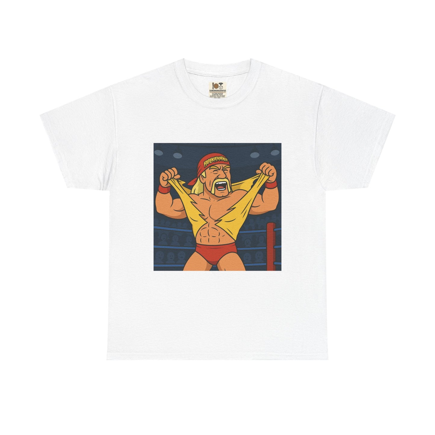 Vintage Wrestling Tee, Unisex Heavy Cotton Tee, Retro Graphic T-Shirt, Gift for Fans, Casual Wear for Events, hulk hogan