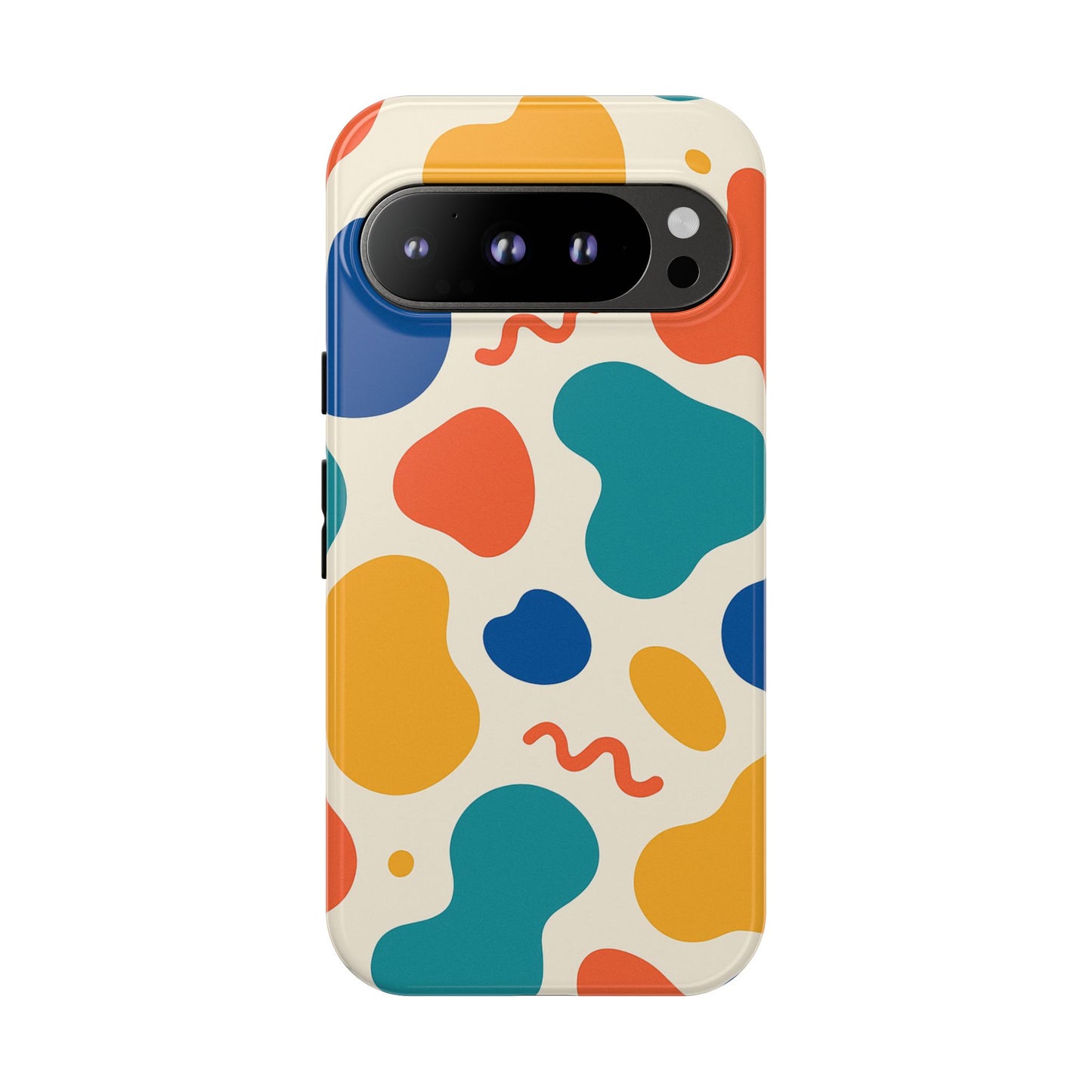 Colorful Phone Case with Abstract Design, Stylish Phone Cover, Trendy Tech Accessory for Her, Unique Gift Idea, Fun Patterned Case
