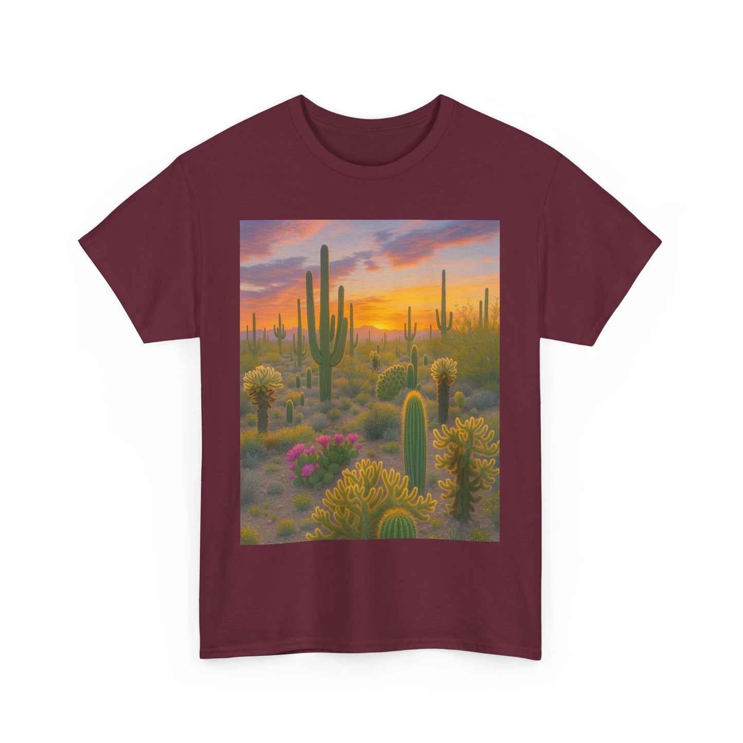 Desert Sunset Unisex Tee, Boho Style Shirt, Nature Lover Gift, Cactus [...]