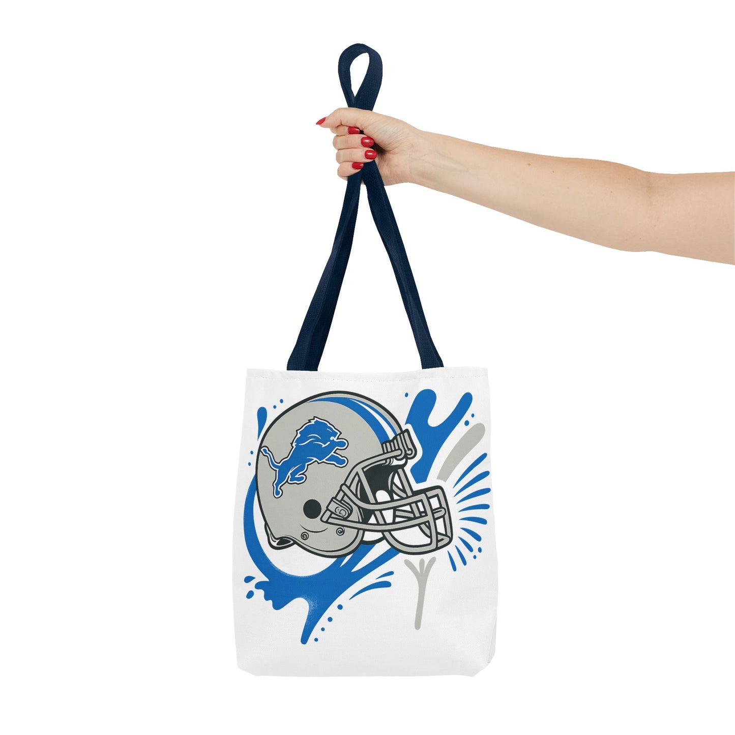 Sporty Tote Bag, Floral Football Tote, Game Day Bag, NFL Team Spirit Bag, Birthday Gift for Sports Fans, Everyday Use Bag