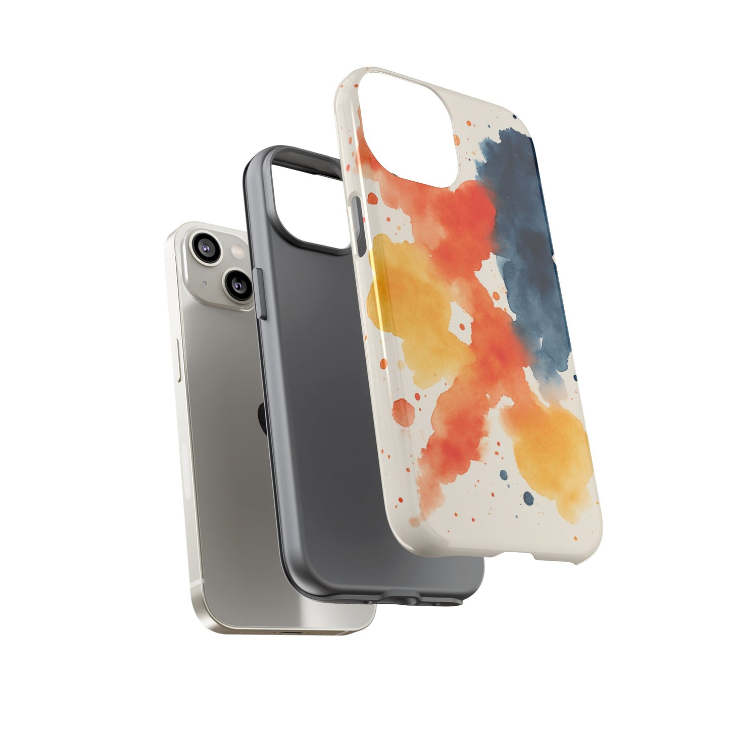 Watercolor Phone Case - Abstract Design, Tough Cases for Men & Women, Stylish Gift, Artistic Accessory for All Occasions