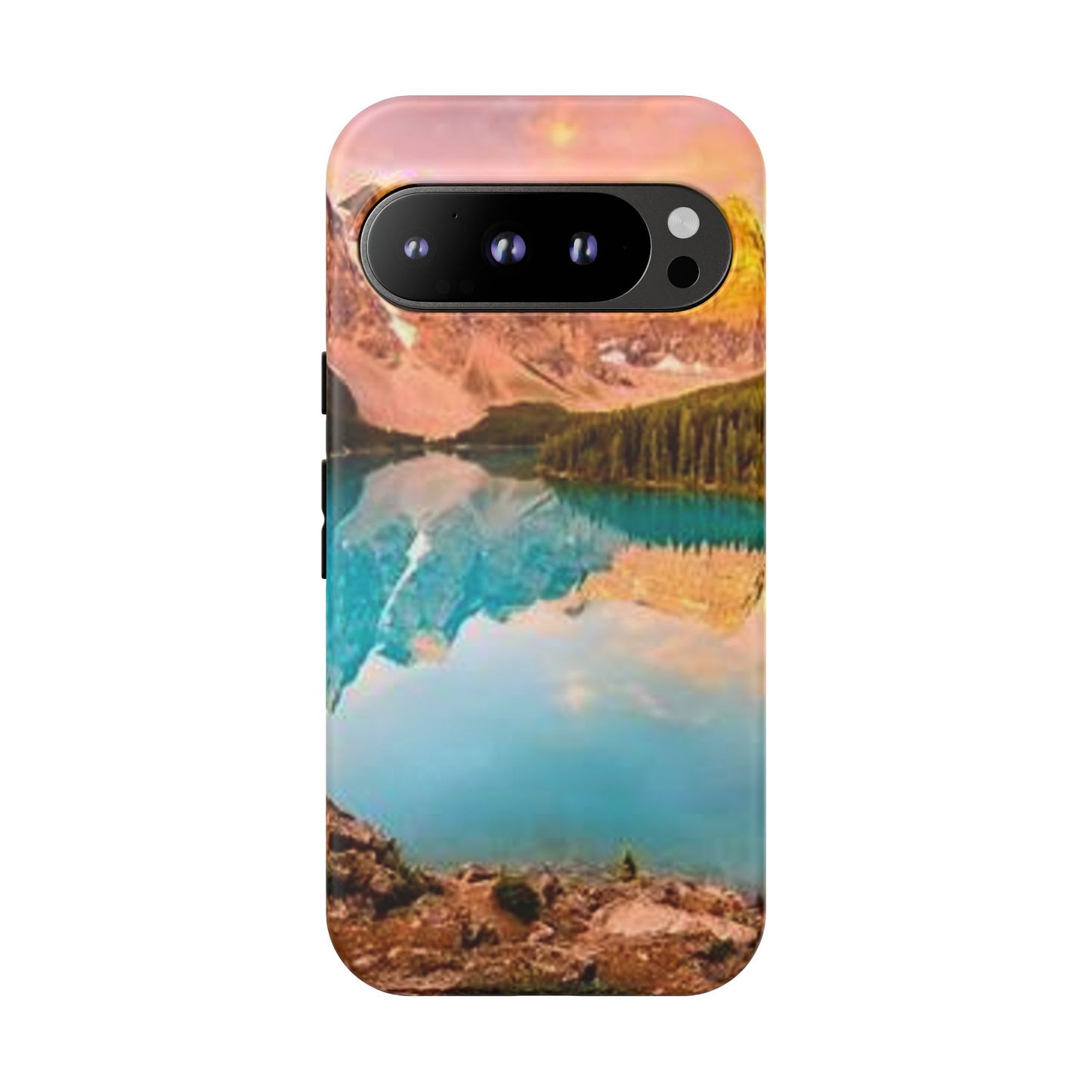 Nature-Inspired Phone Case with Mountain and Lake Design, Aesthetic Tough Cases for Outdoor Lovers, Phone Protection, Gift for Nature [...]