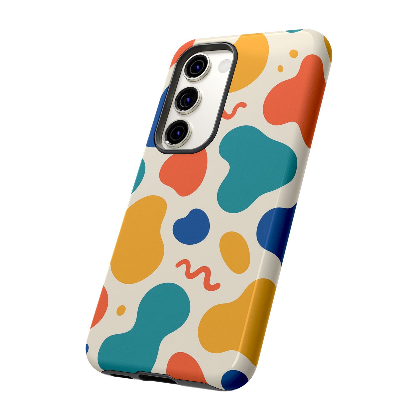 Colorful Phone Case with Abstract Design, Stylish Phone Cover, Trendy Tech Accessory for Her, Unique Gift Idea, Fun Patterned Case
