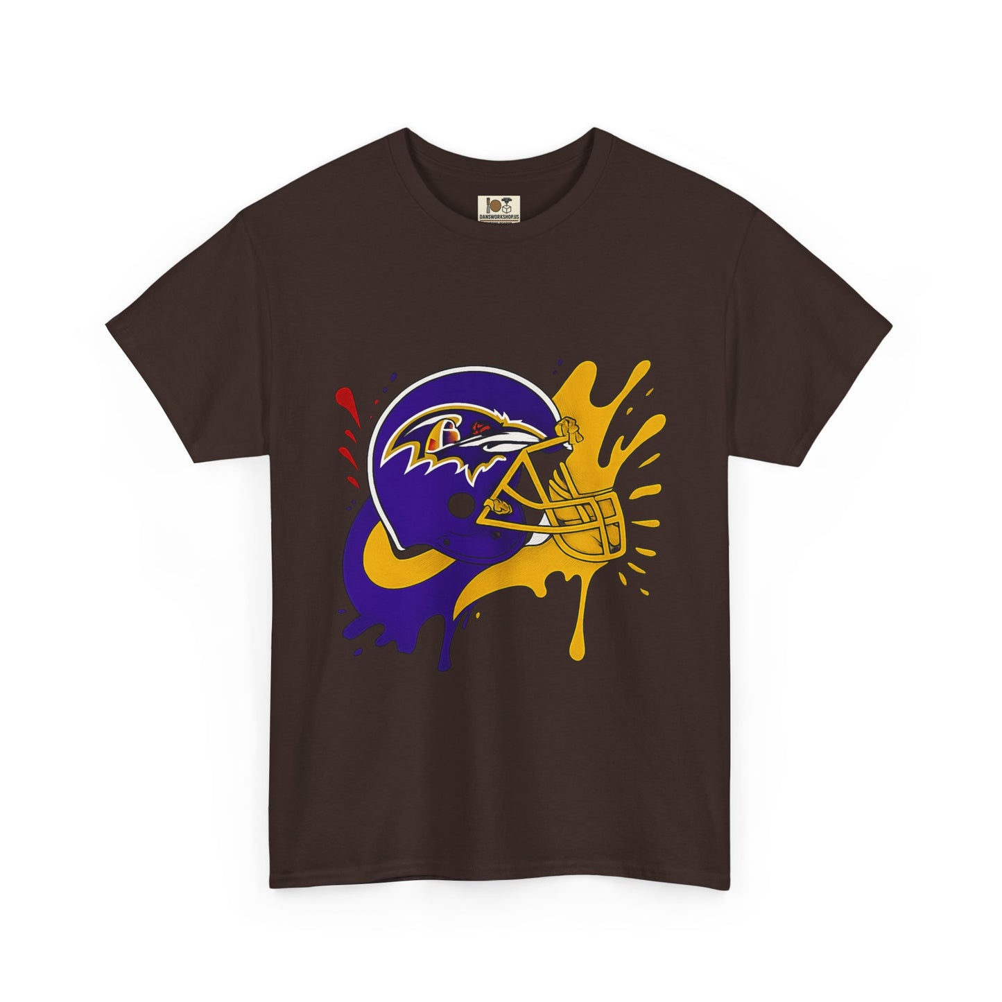 Baltimore Ravens Paint Splash Unisex Heavy Cotton Tee, Sports T-shirt, Football Fan Gift, Game Day Apparel, Team Pride Shirt