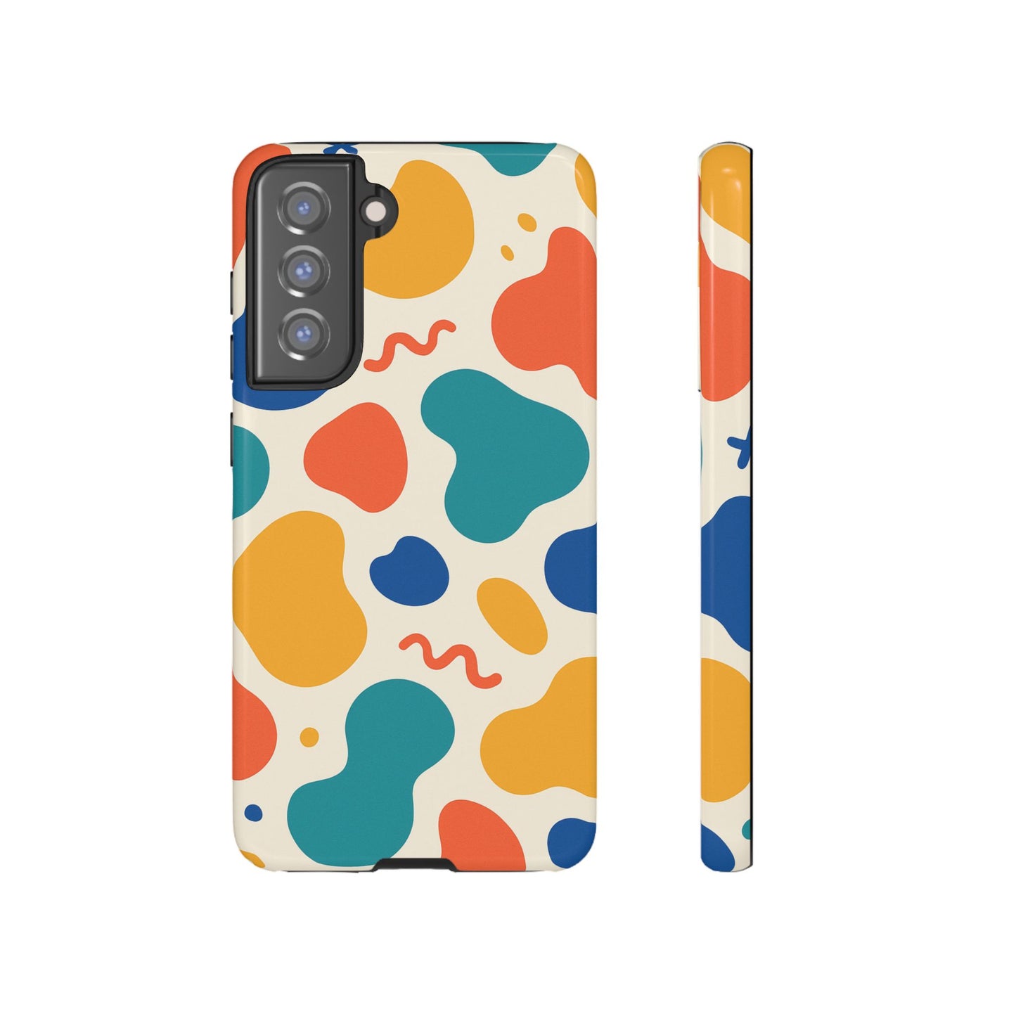Colorful Phone Case with Abstract Design, Stylish Phone Cover, Trendy Tech Accessory for Her, Unique Gift Idea, Fun Patterned Case