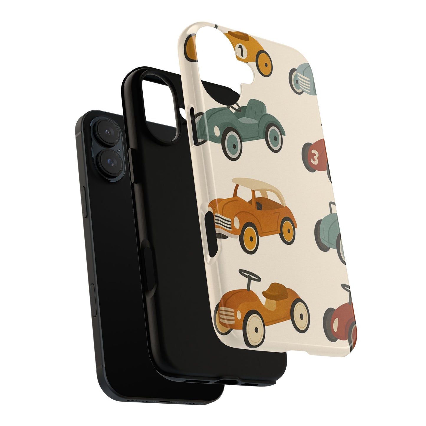 Vintage Car Phone Case, Tough Cases, Kids Gift, Car Lover Accessory, Retro Style, Phone Protection, Unique Design, pedal cars