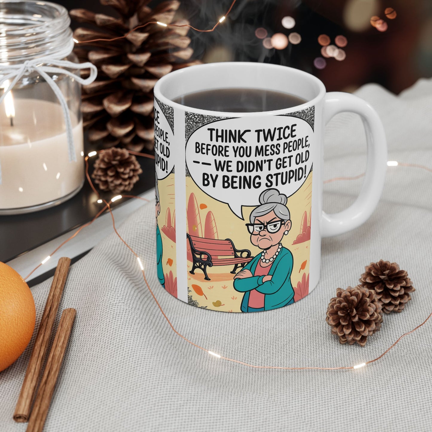Sassy Granny Mug with Quote | Funny Ceramic Coffee Cup | Gift for Granny, Birthday Mug, Humorous Kitchenware, 11oz, 15oz