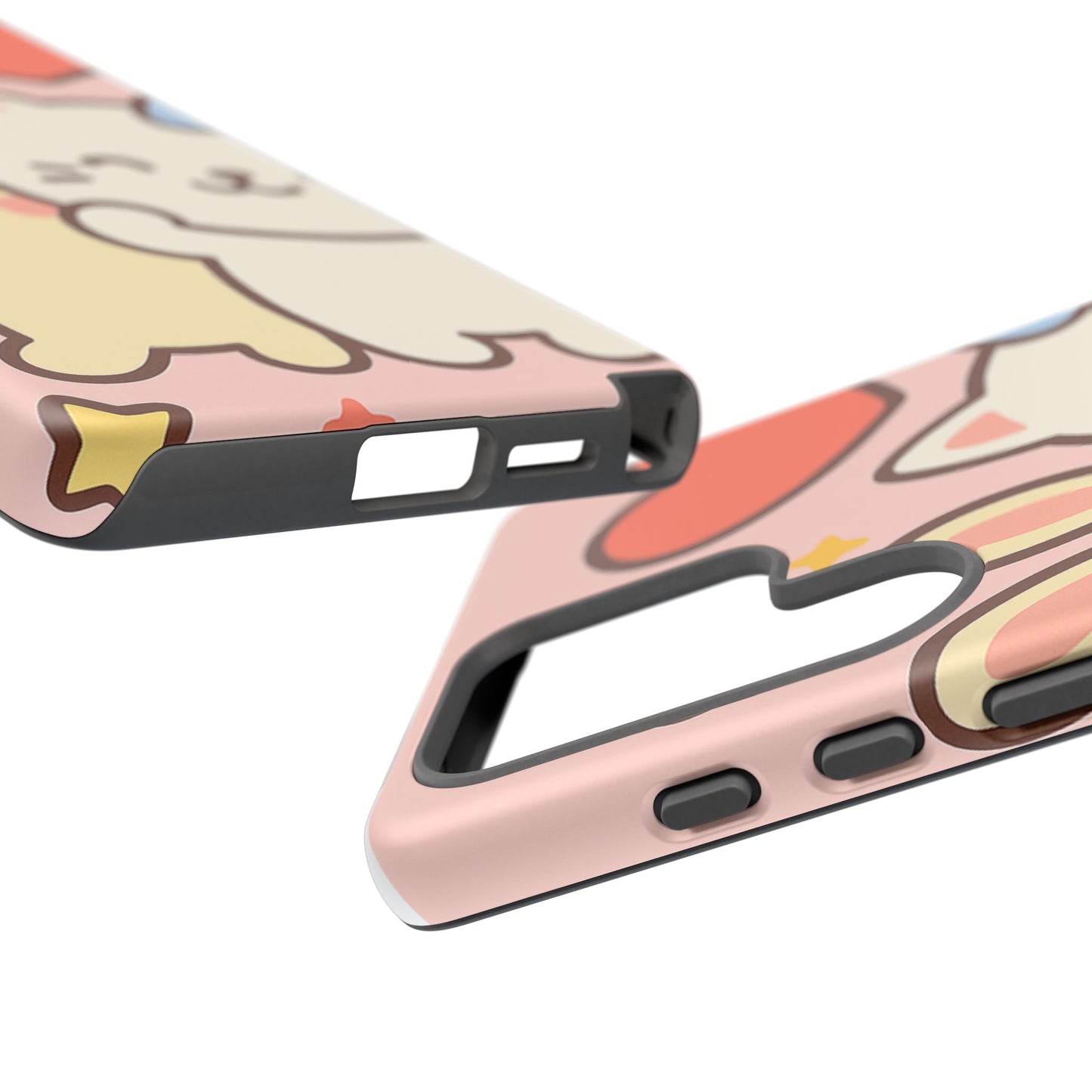 Cute Animal Phone Case -Tough Cases with Bunny and Cat Design, Kawaii Gift for Kids, Birthday, Everyday Use, Phone Accessories, teenage girl