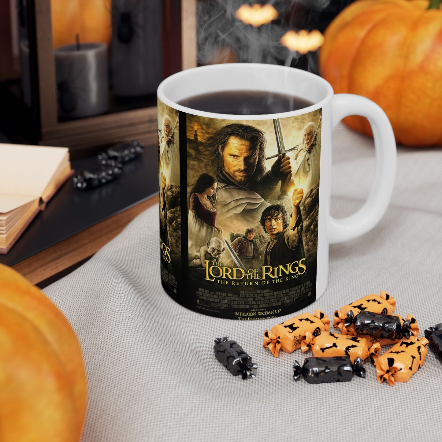 Lord of the Rings Ceramic Mug, Movie Gift for Fans, Fantasy Drinkware, Coffee Lover's Collectible, Perfect for Birthdays & Holidays