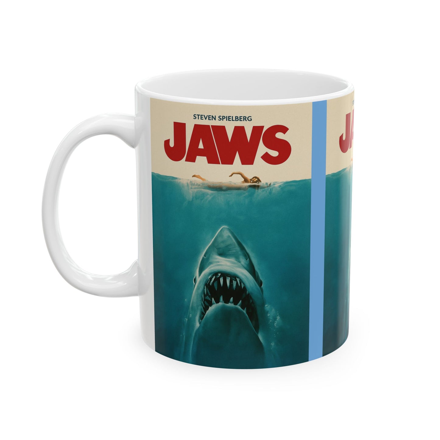 Classic Jaws Ceramic Mug - Perfect for Movie Lovers, Shark Fans, Home Decor, Gift for Him, Gift for Her