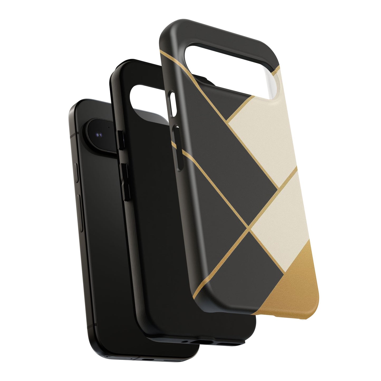 Chic Phone Case, Stylish Phone Cover, Geometric Design Case, Protective Mobile Case, Modern Phone Protector