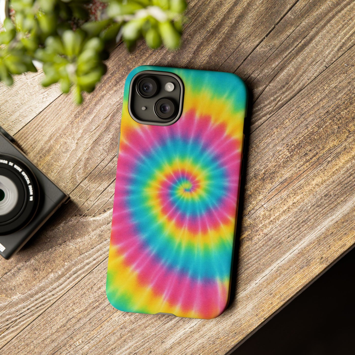Colorful Tie-Dye Phone Case, Vibrant Phone Cover, Boho Style Accessory, Gift for Teens, Trendy Phone Accessories