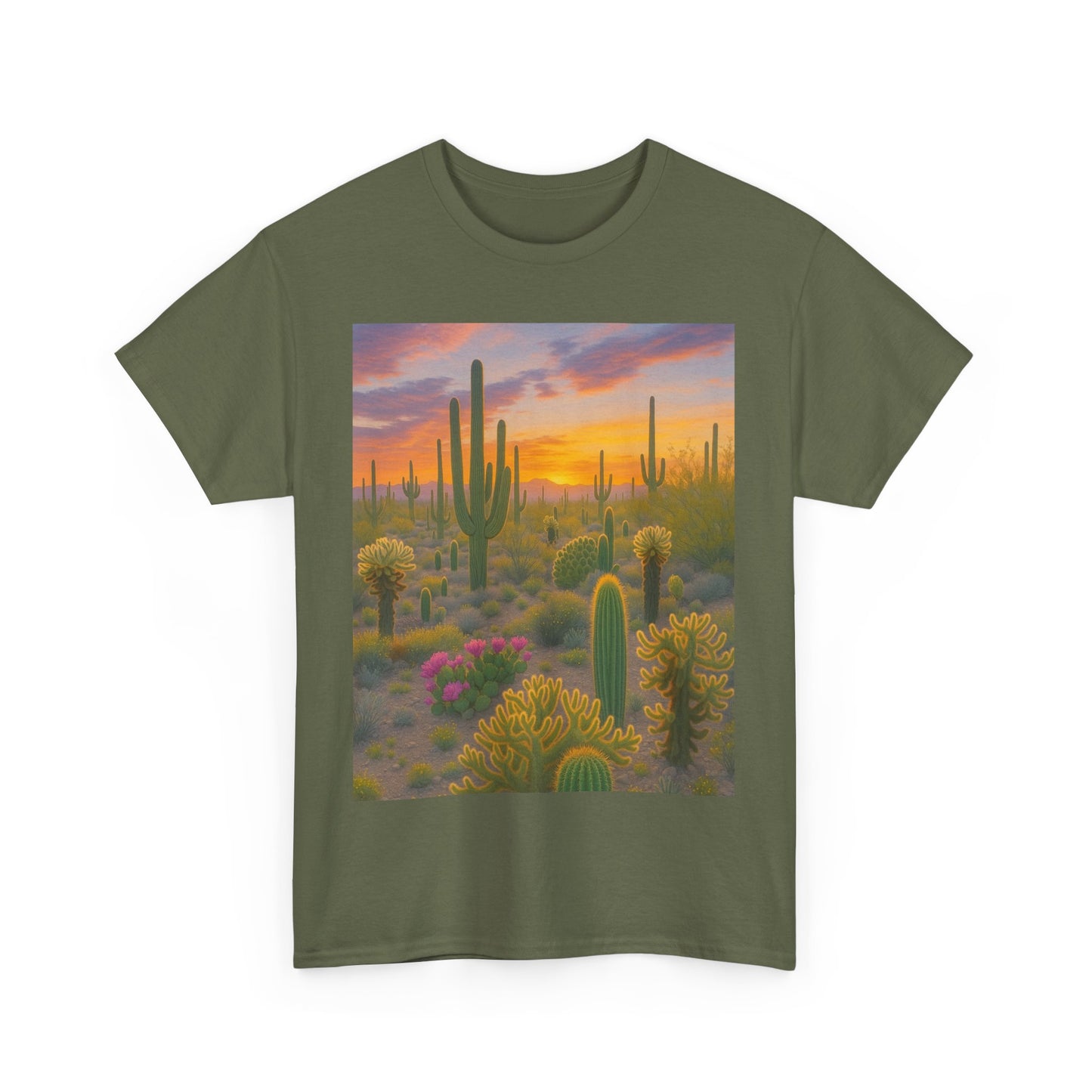 Desert Sunset Unisex Tee, Boho Style Shirt, Nature Lover Gift, Cactus [...]