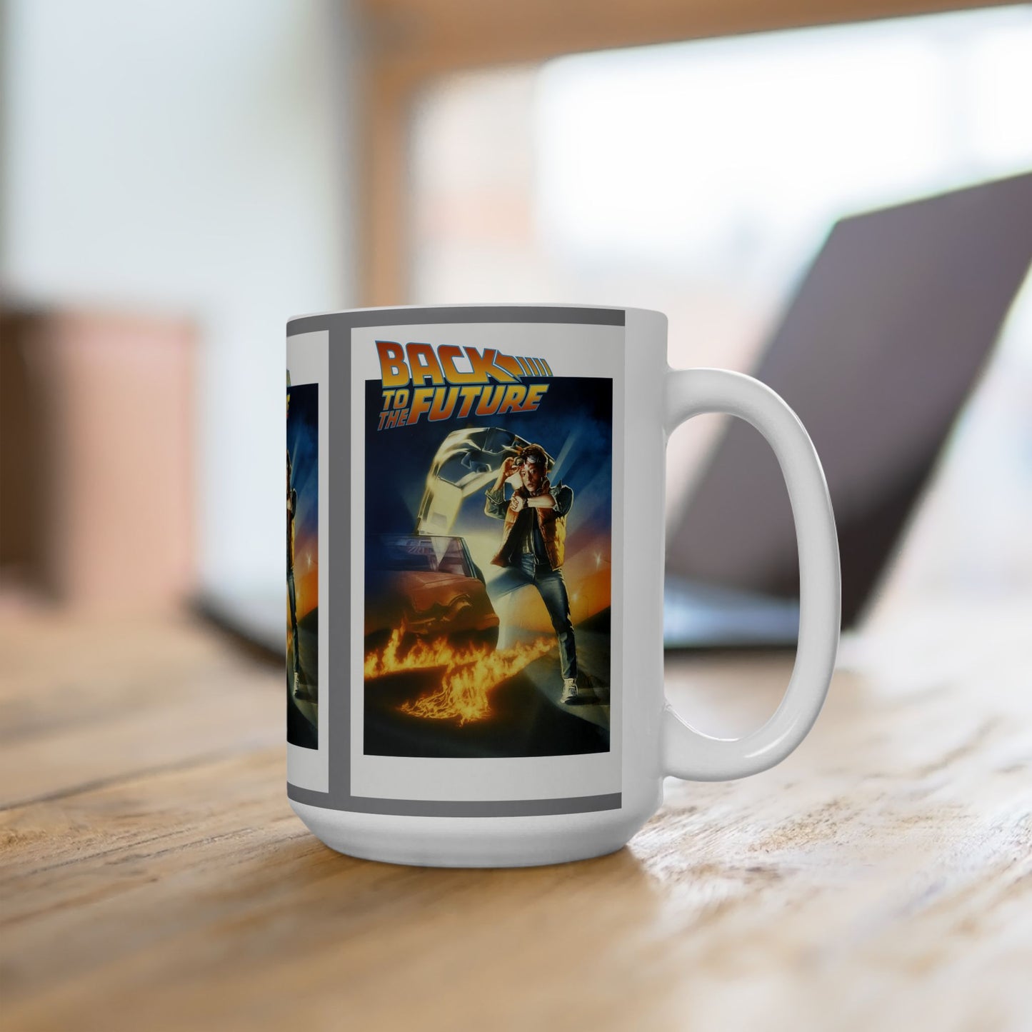 Back to the Future Ceramic Mug, Movie Lover Gift, 80s Nostalgia Cup, Time Travel Collectible, Geeky Drinkware