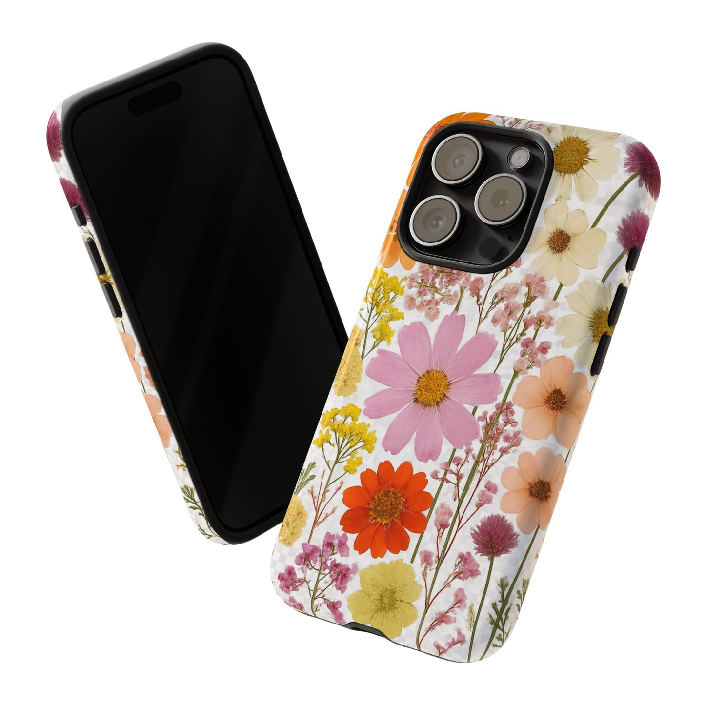 Floral Phone Case - Tough Cases, Stylish Protective Cover, Flower Design, Trendy Gift, Nature Lover Accessory, DRIED FLOWERS