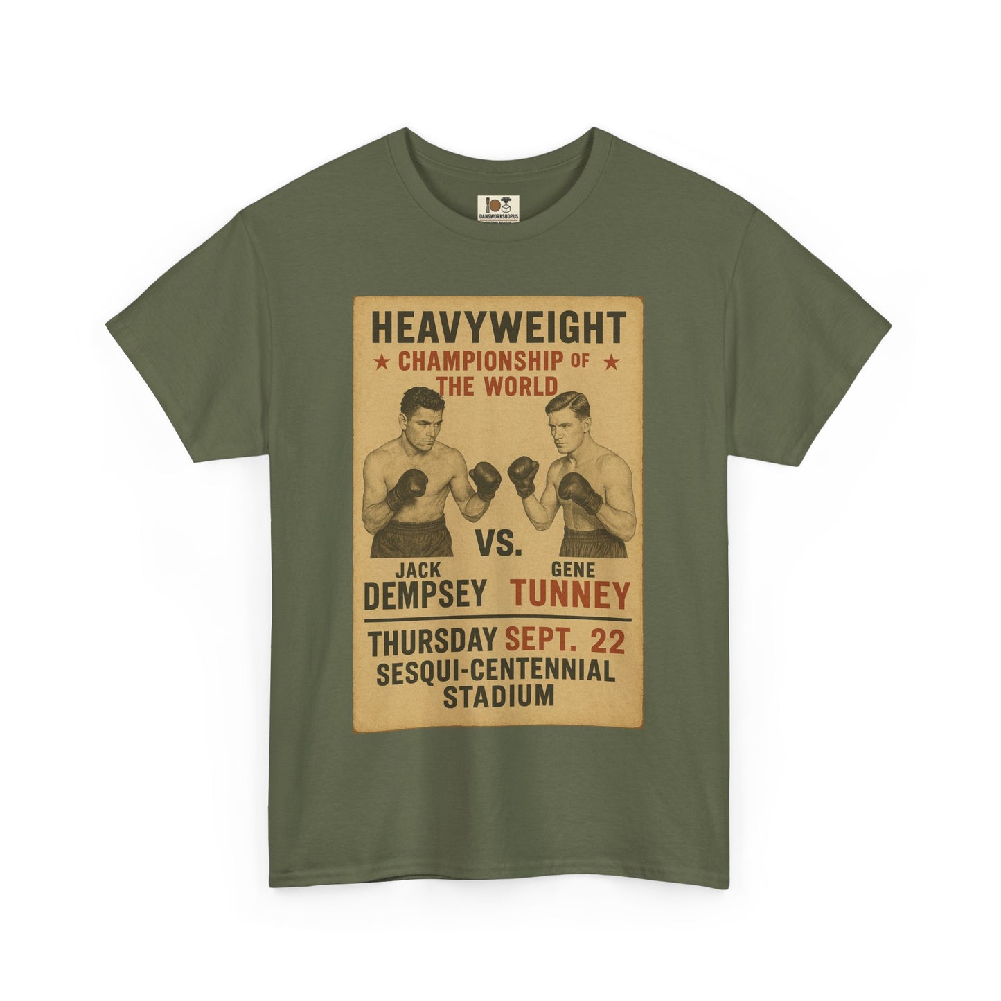 Vintage Boxing Tee, Unisex Heavy Cotton T-Shirt, Retro Sportswear, Nostalgic Gift, Boxing Fan Apparel, Event Memorabilia