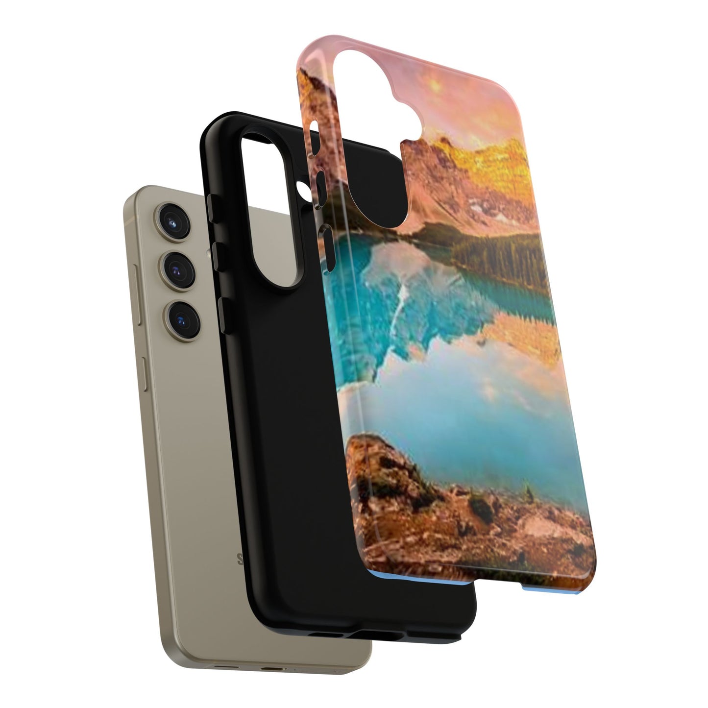Nature-Inspired Phone Case with Mountain and Lake Design, Aesthetic Tough Cases for Outdoor Lovers, Phone Protection, Gift for Nature [...]