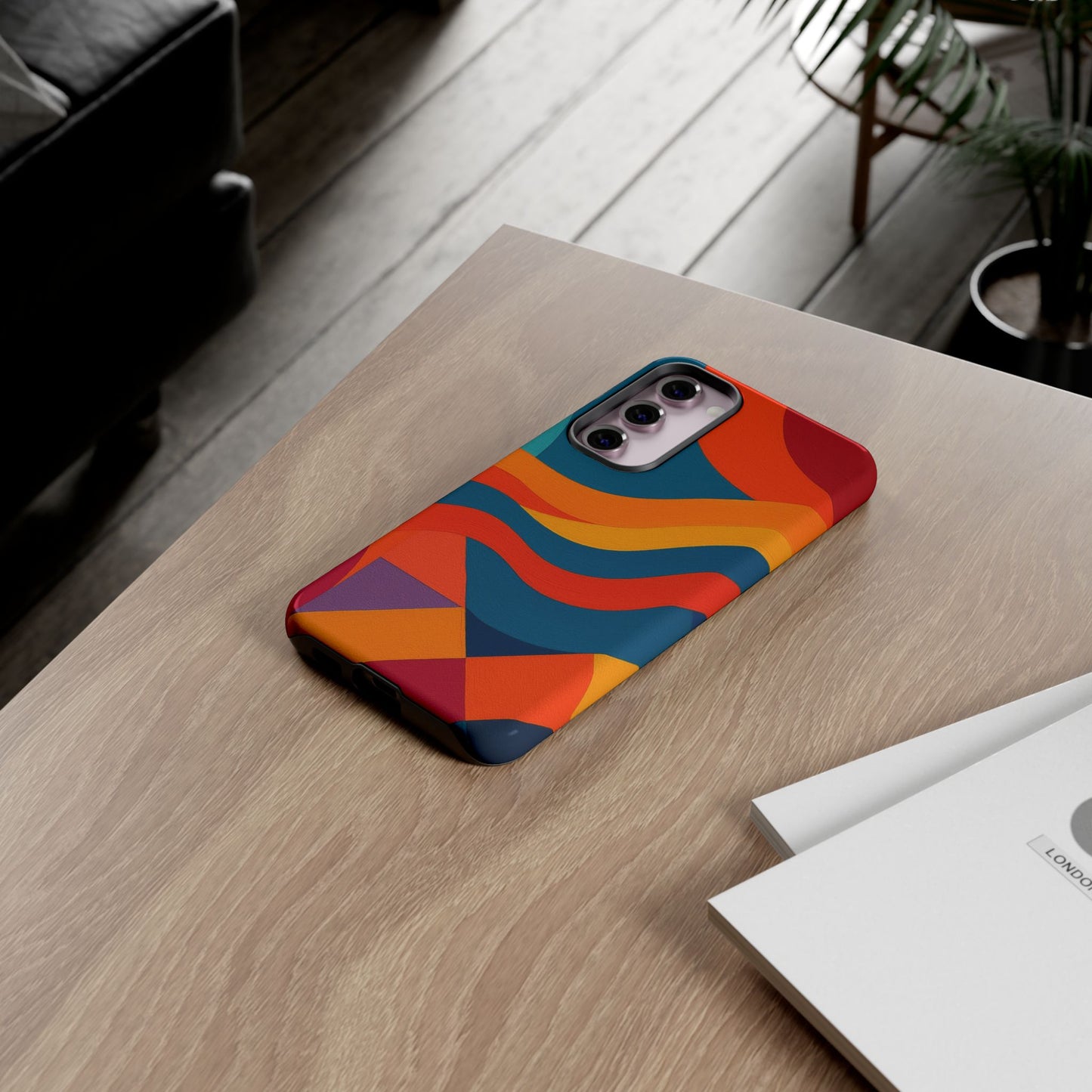 Vibrant Phone Case, Abstract Design Cover, Tough Cases for All Occasions, Stylish Gift for Tech Lovers, Modern Phone Accessories