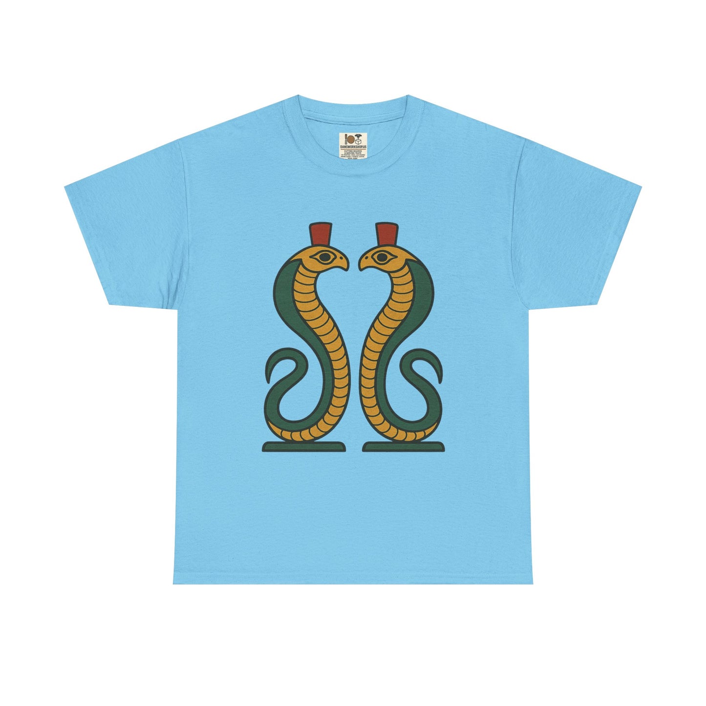 Cobra Graphic Tee - Unisex Heavy Cotton T-Shirt, Vintage Snake T-Shirt, Cool Graphic Tee, Animal Lover Gift, Summer Casual Wear, Egyptian