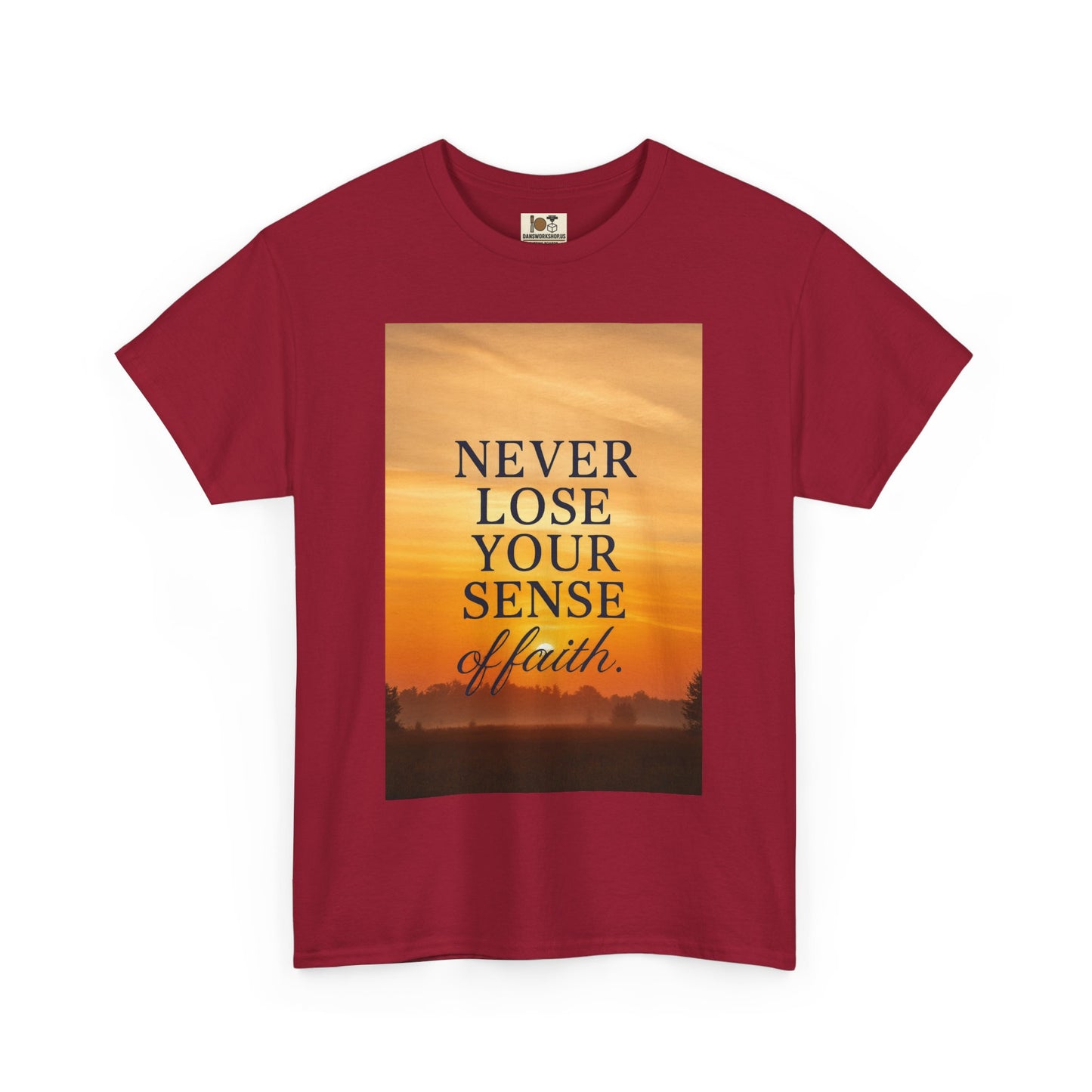 Inspirational Faith Tee, Unisex Heavy Cotton Tee for Daily Wear, Motivational Gift, Faith-Based Apparel, Spiritual Inspiration Shirt