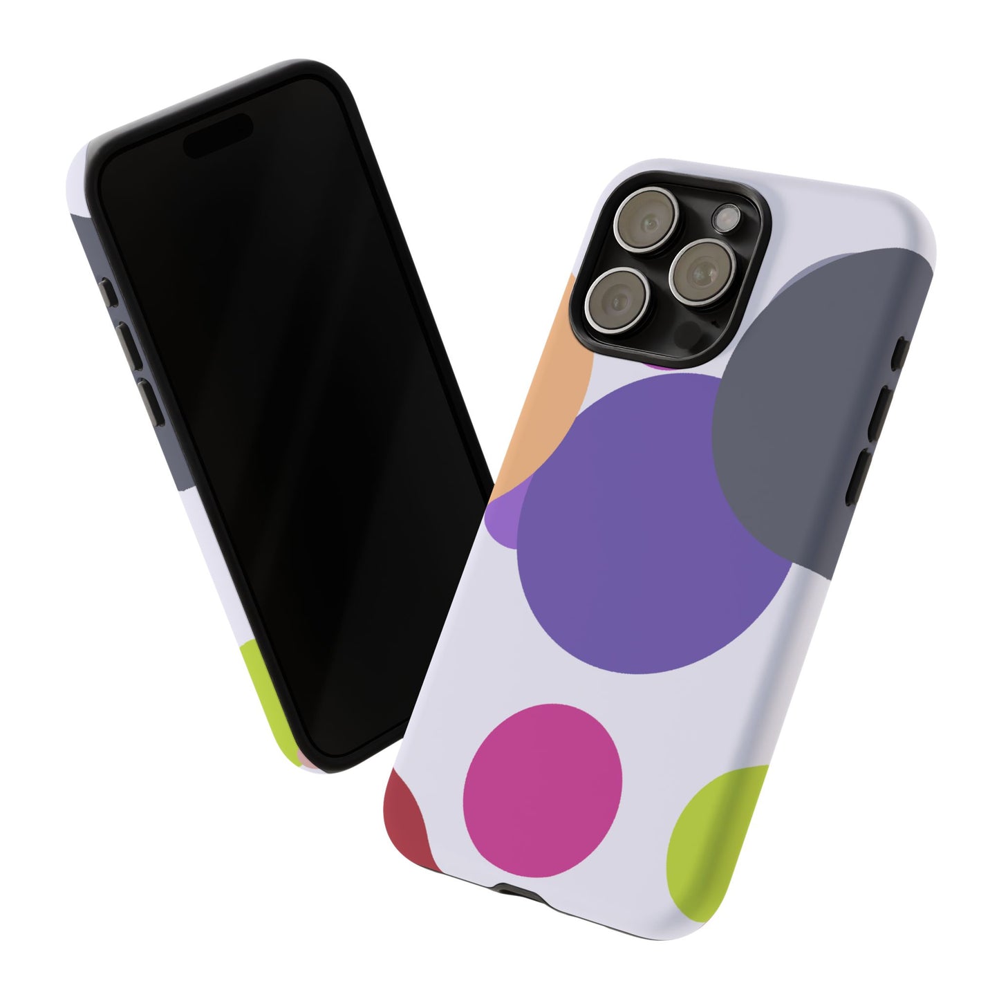 Colorful Geometric Phone Case, Bold Protective Cover for iPhone, Unique Gift for Trendy Teens, Fun Customizable Cases, Modern Design