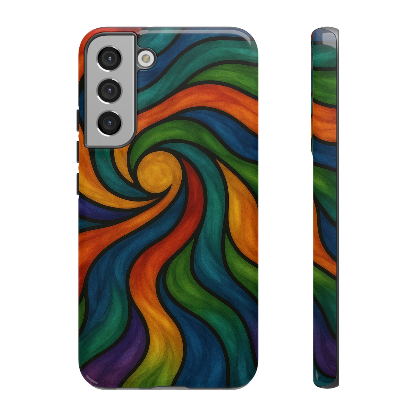 Colorful Swirl Phone Case | Tough Cases, Vibrant Design, Gift for Art Lovers, Funky Case, Unique Phone Accessories