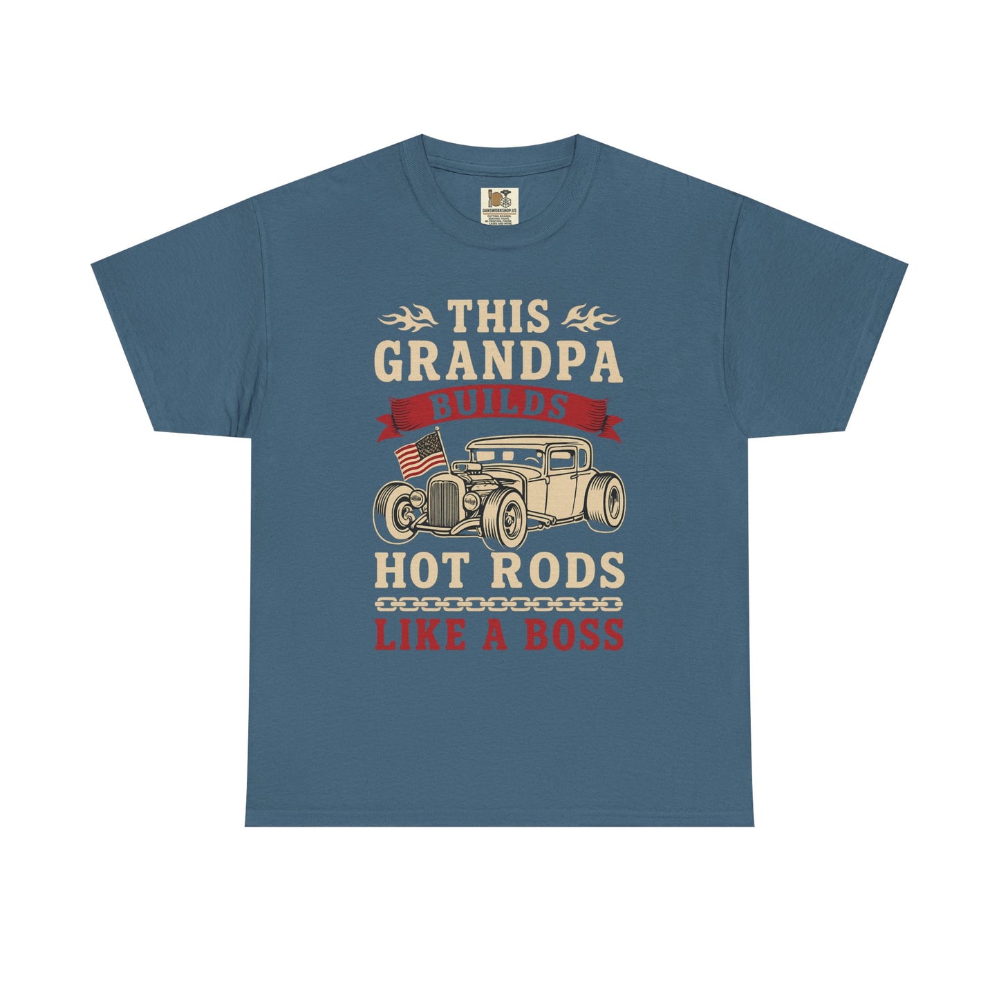 This Grandpa Builds Hot Rods Heavy Cotton Tee, Gift for Grandpa, Car [...]