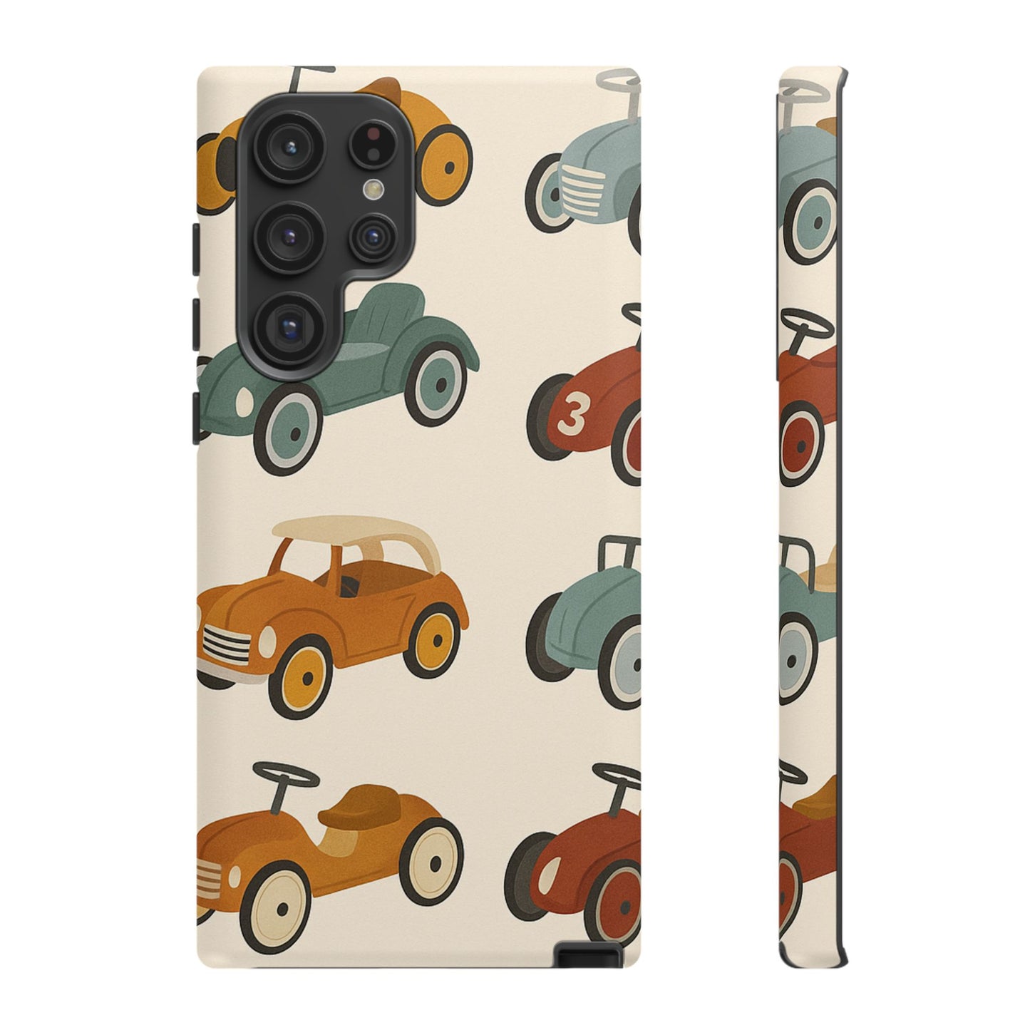 Vintage Car Phone Case, Tough Cases, Kids Gift, Car Lover Accessory, Retro Style, Phone Protection, Unique Design, pedal cars