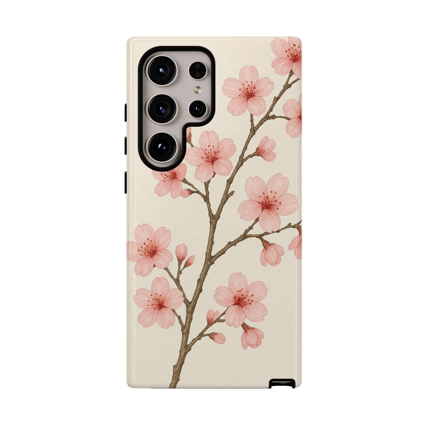 Cherry Blossom Phone Case, Floral Phone Cover, Tough Case for Gifts, Spring Decor, Cute Tech Accessories, Nature Lover's Gift