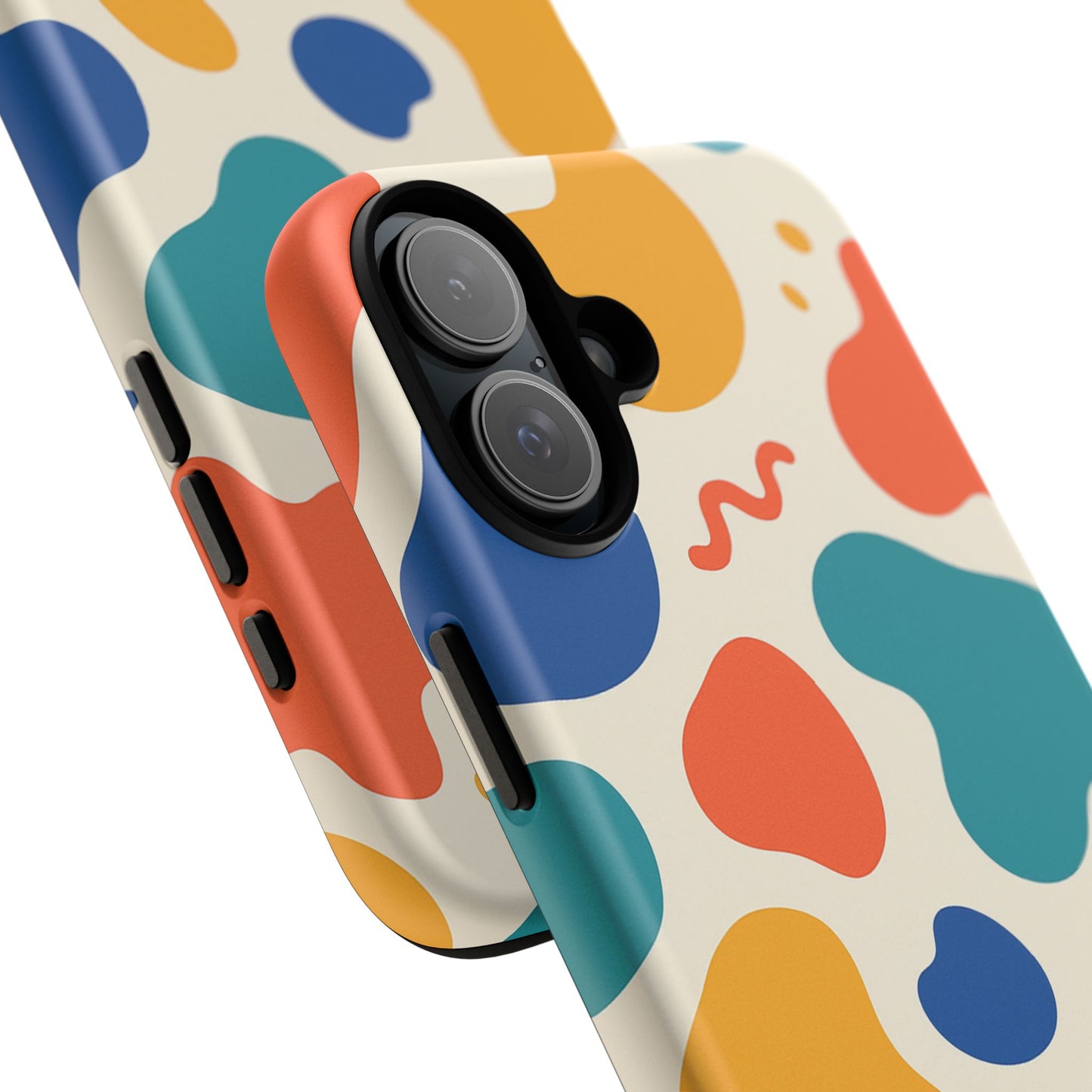 Colorful Phone Case with Abstract Design, Stylish Phone Cover, Trendy Tech Accessory for Her, Unique Gift Idea, Fun Patterned Case