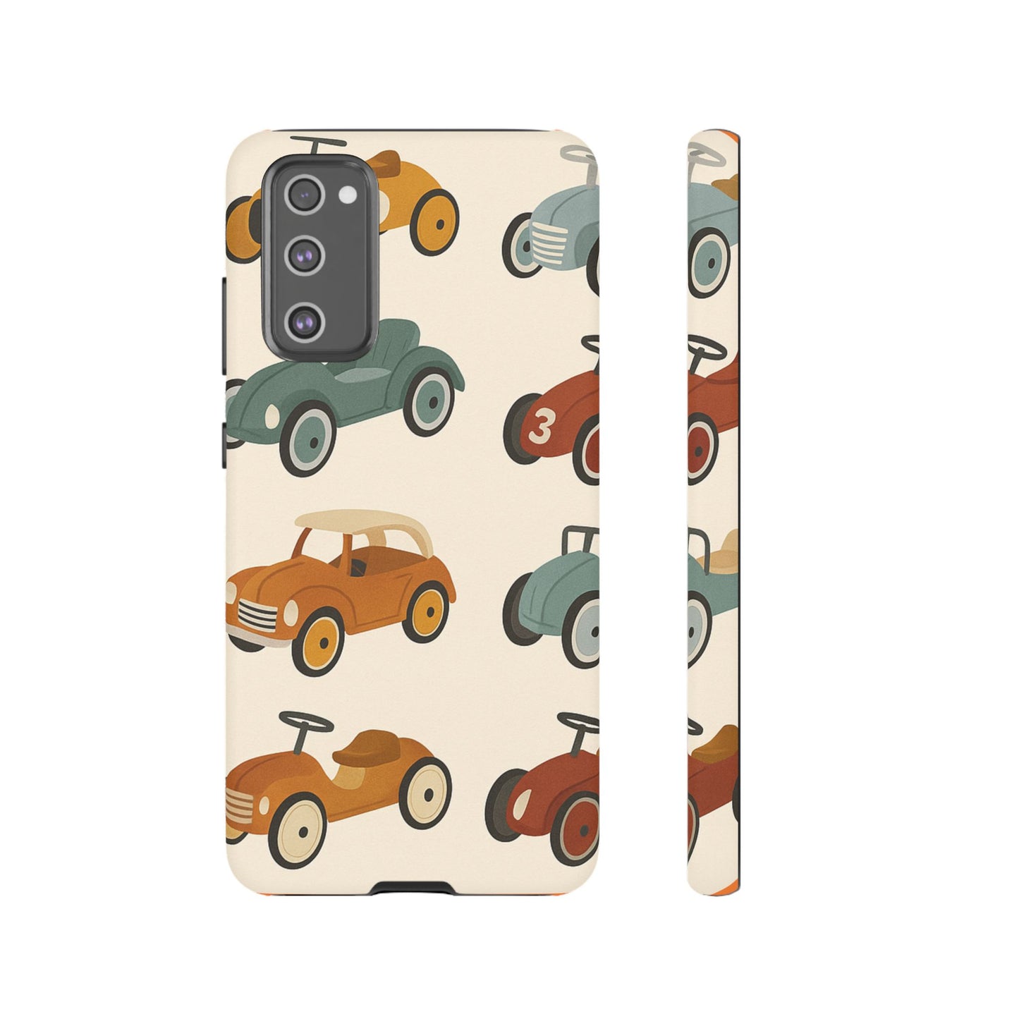 Vintage Car Phone Case, Tough Cases, Kids Gift, Car Lover Accessory, Retro Style, Phone Protection, Unique Design, pedal cars