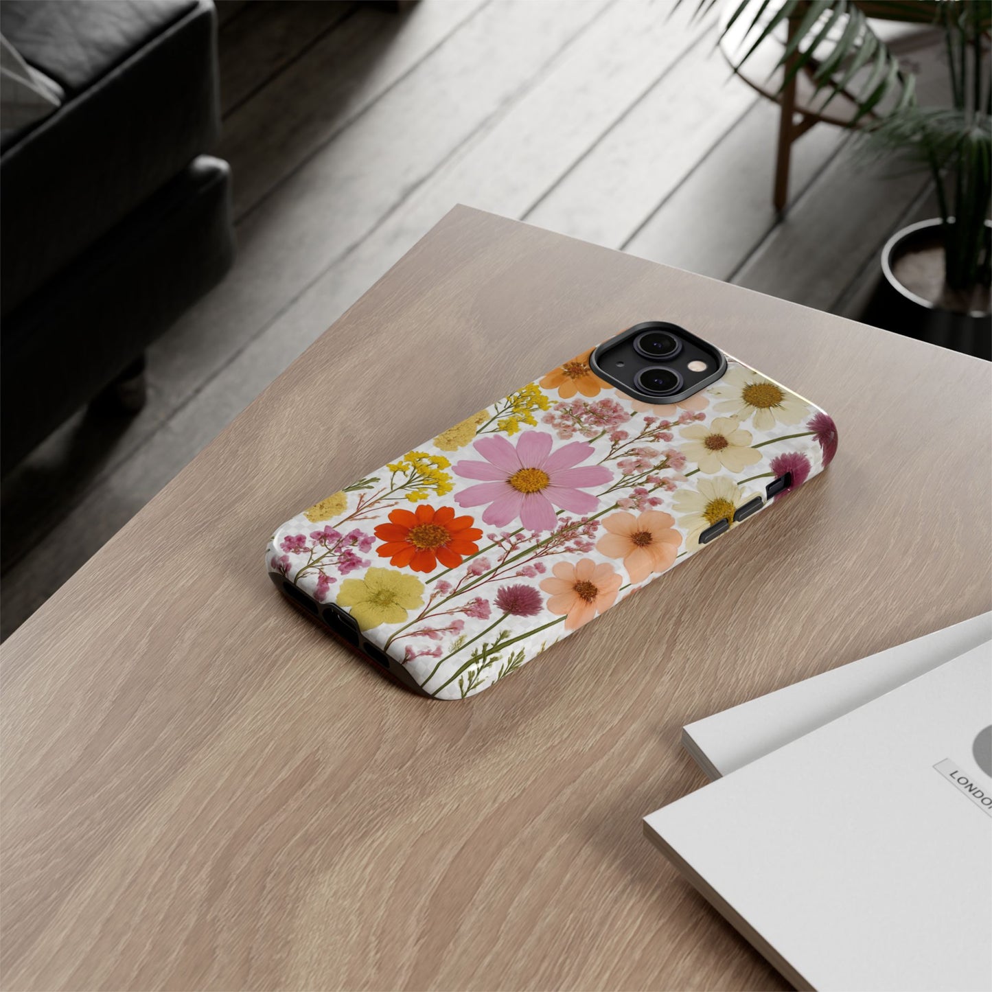 Floral Phone Case - Tough Cases, Stylish Protective Cover, Flower Design, Trendy Gift, Nature Lover Accessory, DRIED FLOWERS