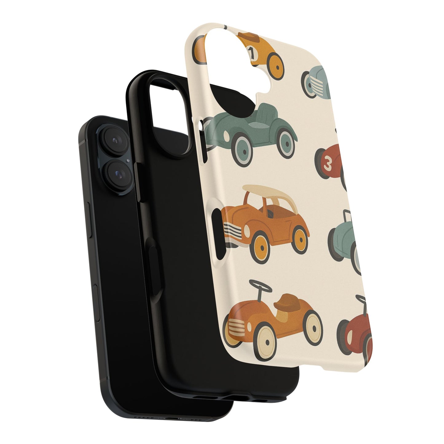 Vintage Car Phone Case, Tough Cases, Kids Gift, Car Lover Accessory, Retro Style, Phone Protection, Unique Design, pedal cars