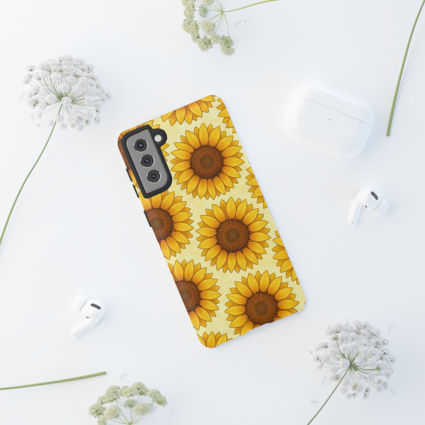 Sunflower Phone Cases - Tough Cases for Nature Lovers, Gift for Friends, Floral Design, Protective Case, Sunflower Decor