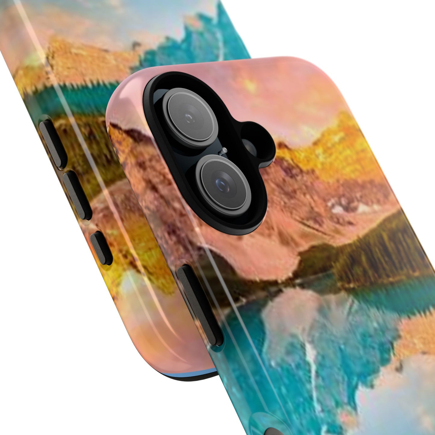 Nature-Inspired Phone Case with Mountain and Lake Design, Aesthetic Tough Cases for Outdoor Lovers, Phone Protection, Gift for Nature [...]