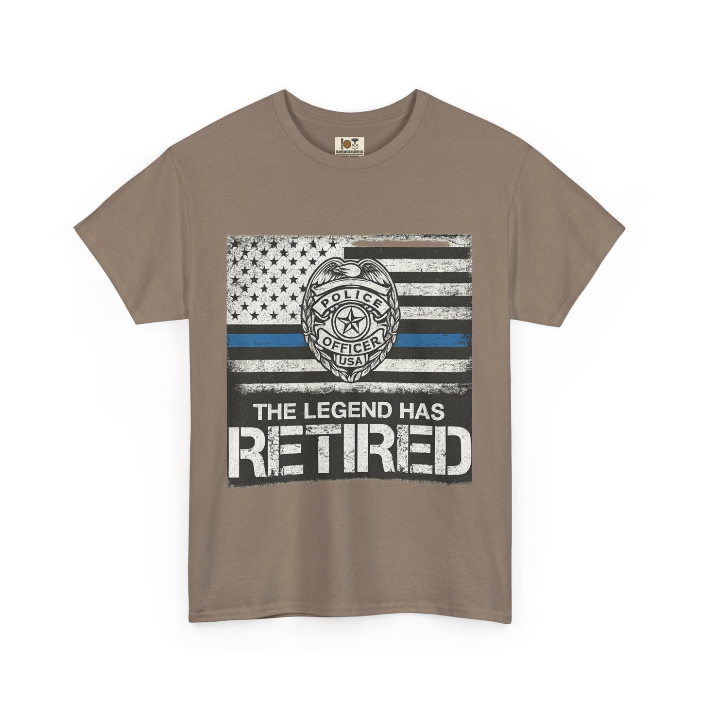 Retired Legend Tee, Police Retirement Gift, Unisex Cotton T-Shirt, Law Enforcement Apparel, Perfect for Retirees